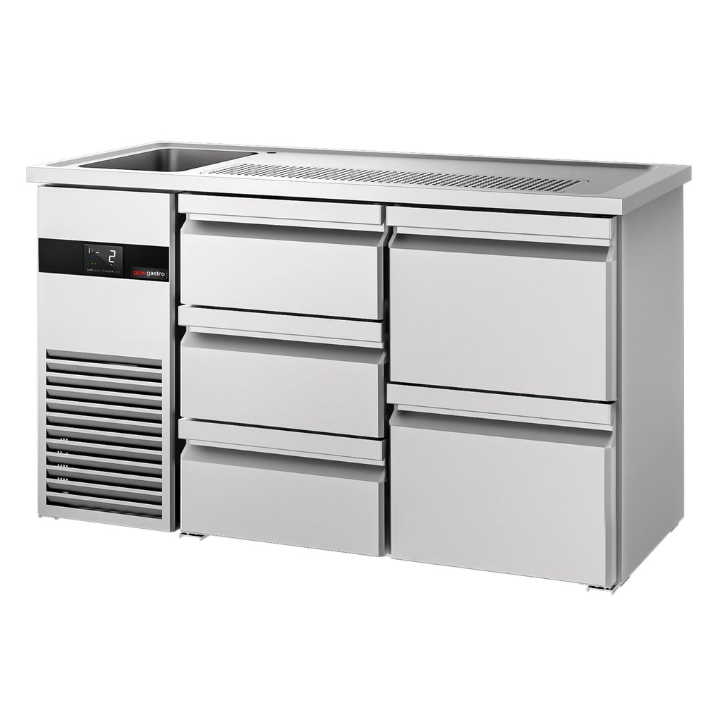 Beer counter premıum - 1550x700mm 5 drawers