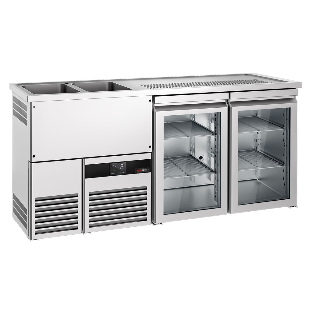 Beer counter premıum - 1950x700mm - 2 glass doors