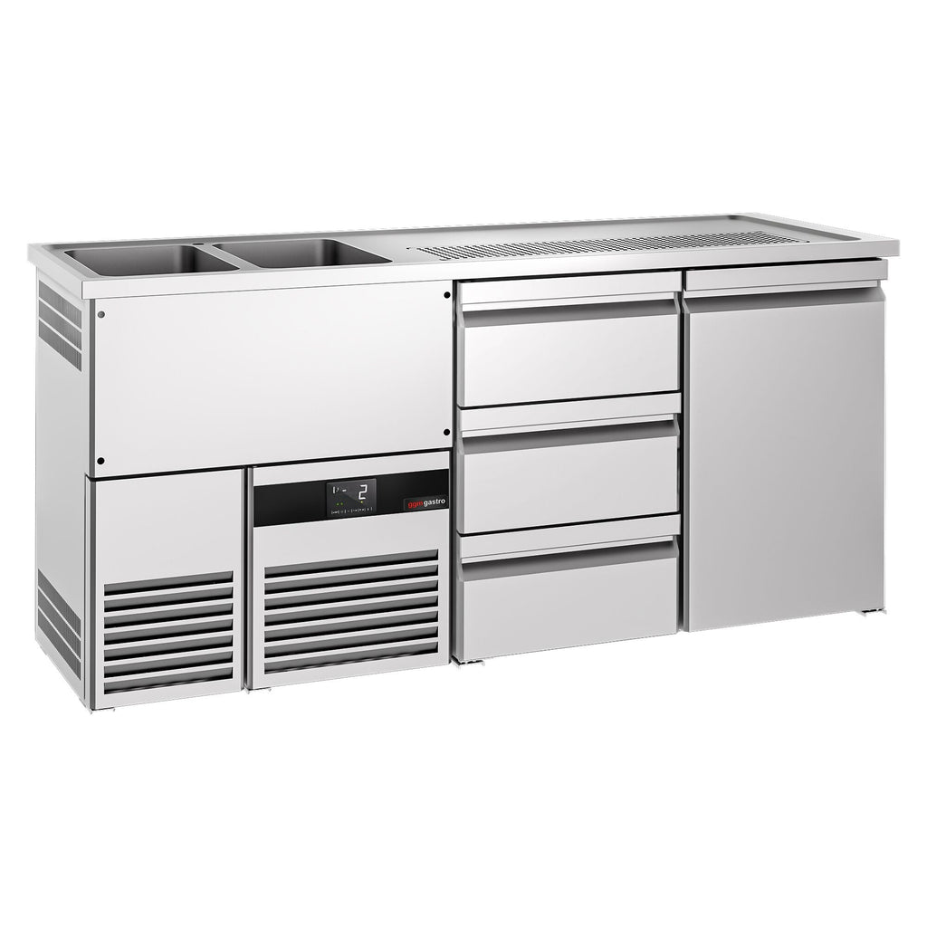 Beer counter premıum - 1950x700mm- 1 door and 3 drawers