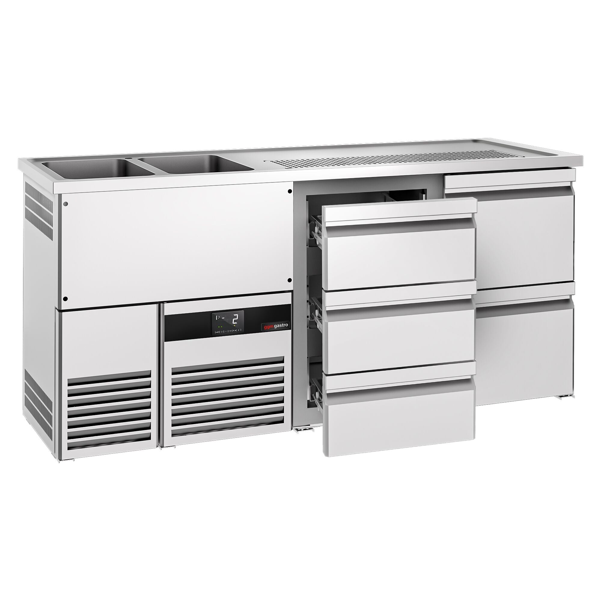 Beer counter premıum - 1950x700mm - 5 drawers