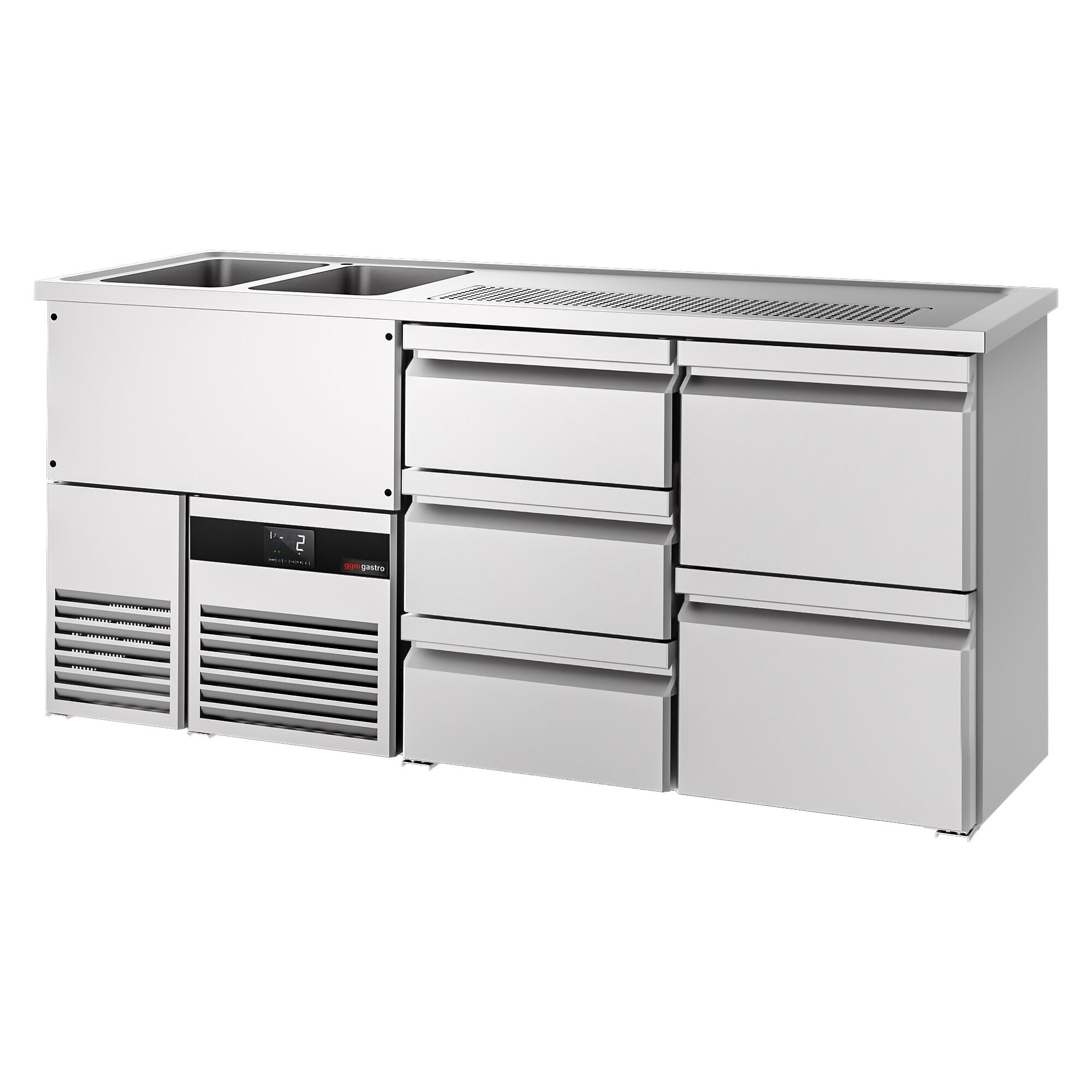 Beer counter premıum - 1950x700mm - 5 drawers