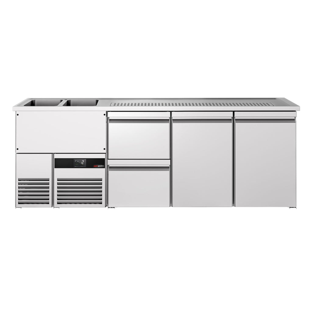 Beer counter premıum - 2500x700mm- 2 doors and 2 drawers