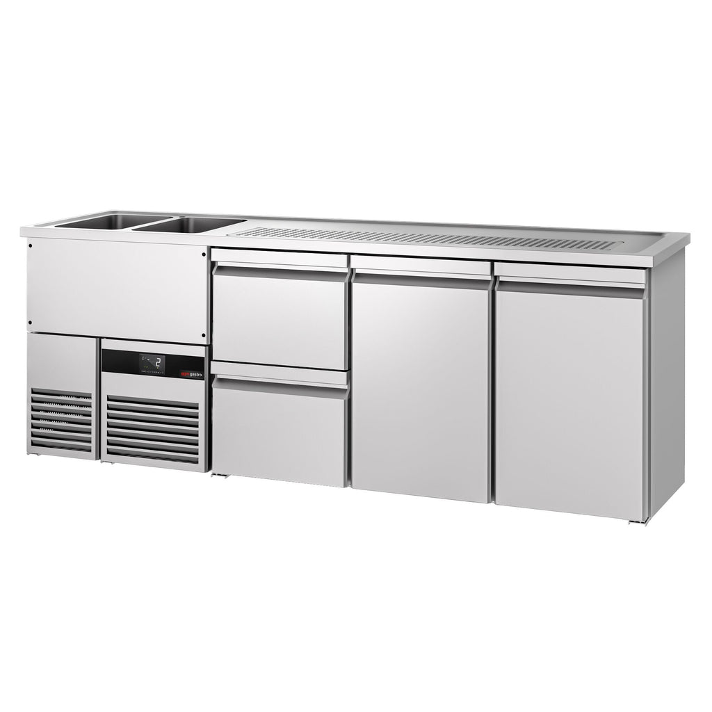 Beer counter premıum - 2500x700mm- 2 doors and 2 drawers