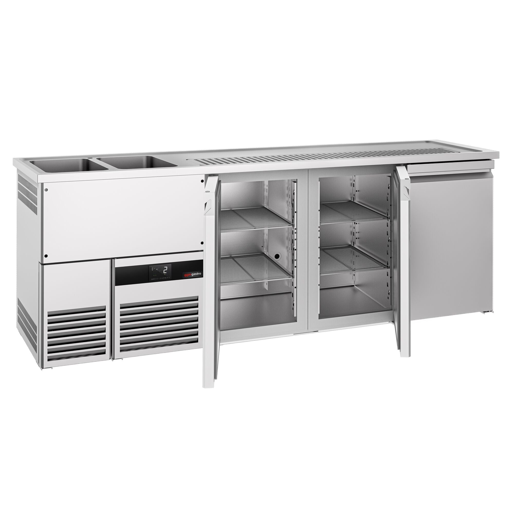 Beer counter premıum - 2500x700mm - 3 doors