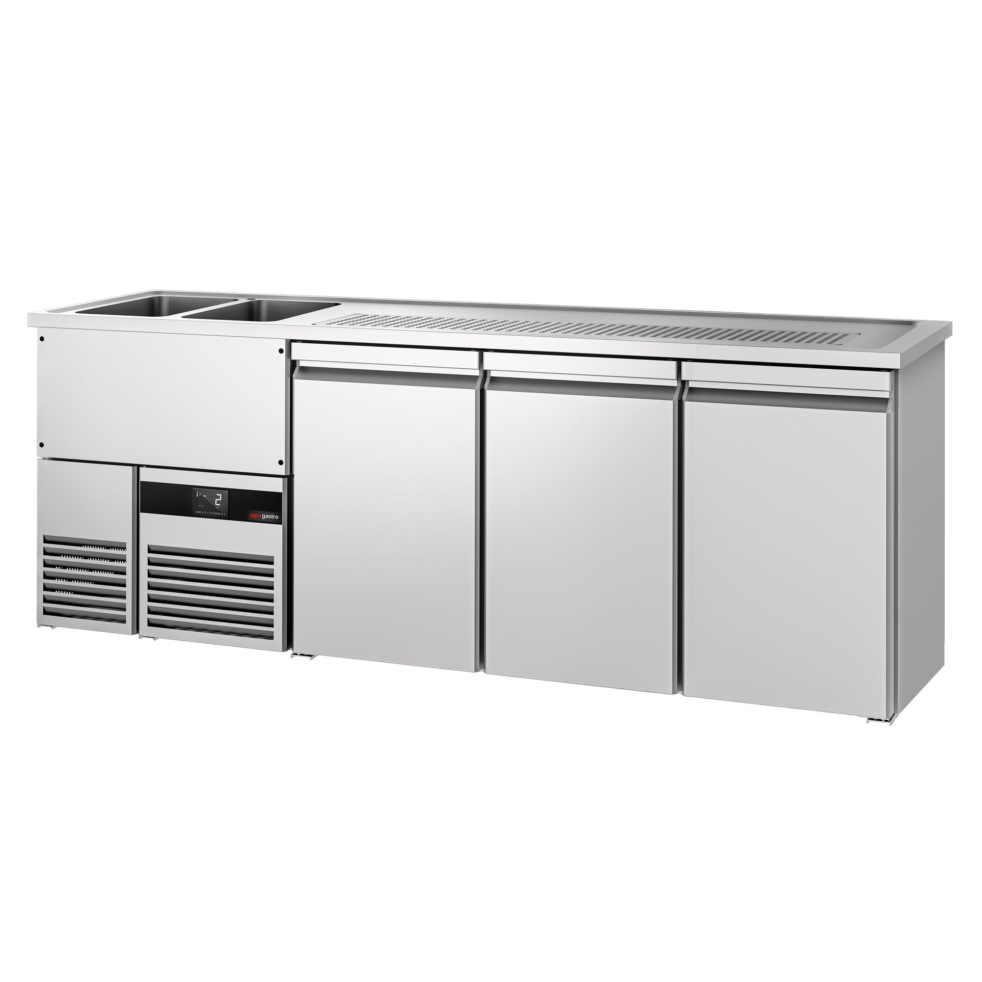 Beer counter premıum - 2500x700mm - 3 doors