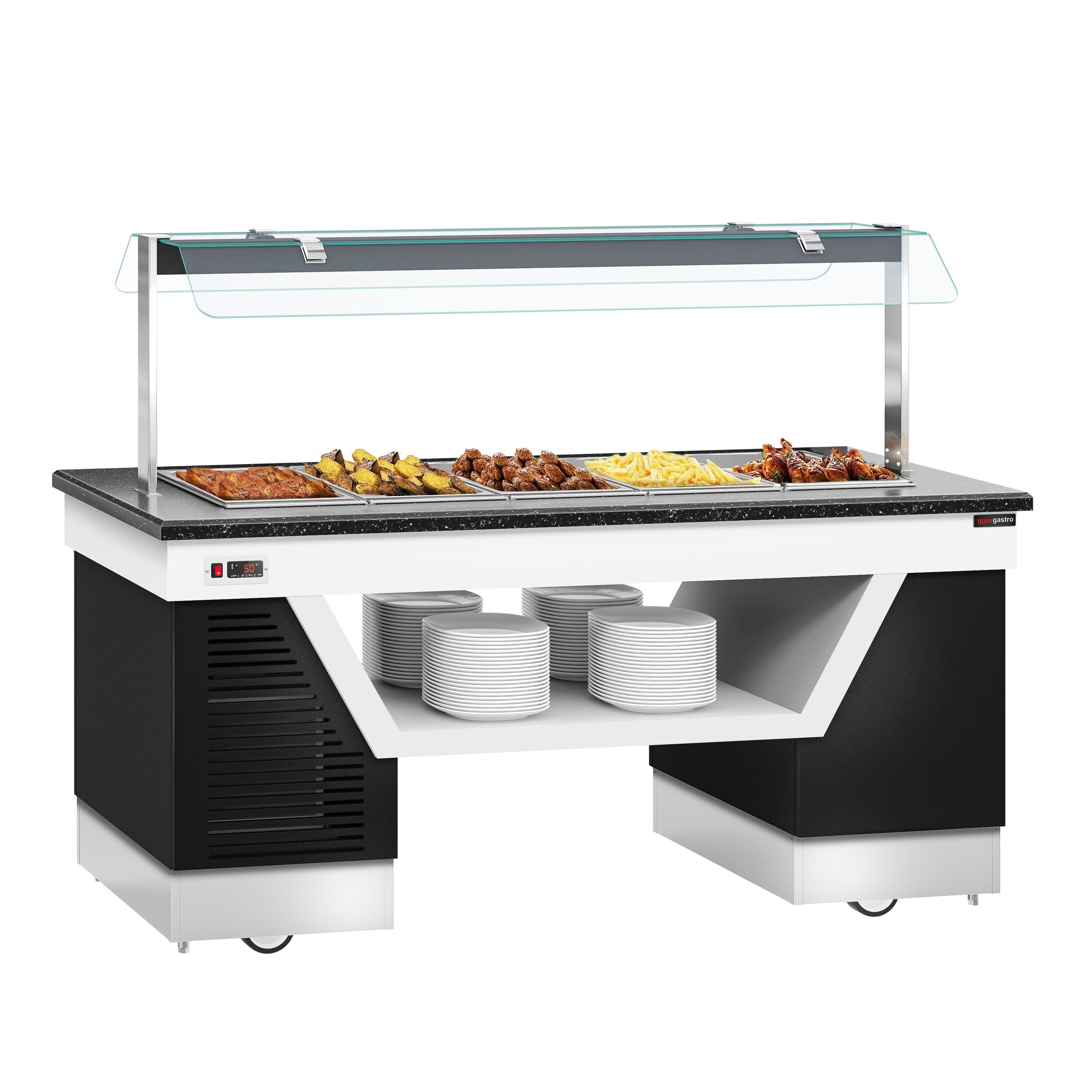 Hot Open Buffet Call Belfast - 2000mm - Benmarili & Wheel - For 5x Gn 1/1