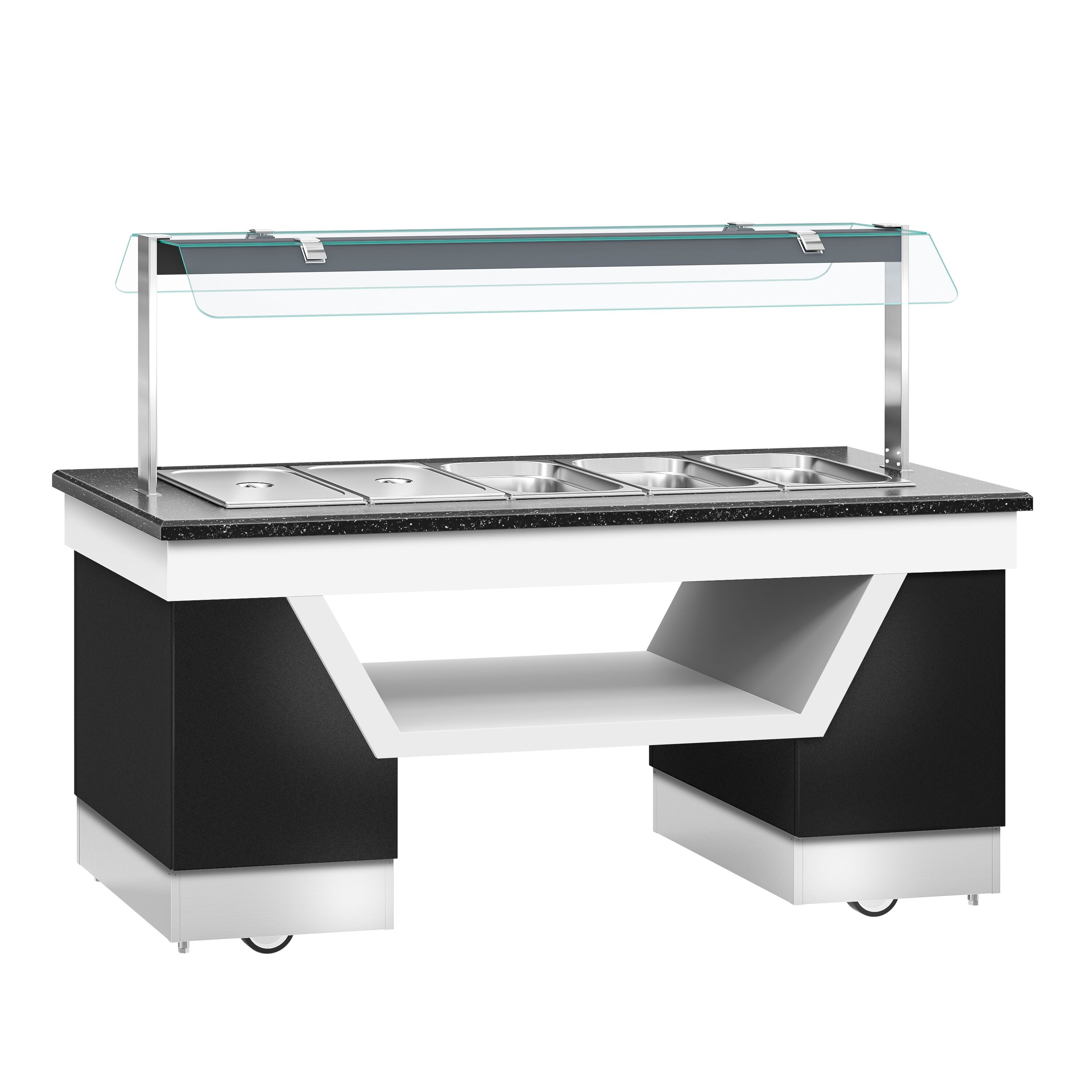 Hot Open Buffet Call Belfast - 2000mm - Benmarili & Wheel - For 5x Gn 1/1