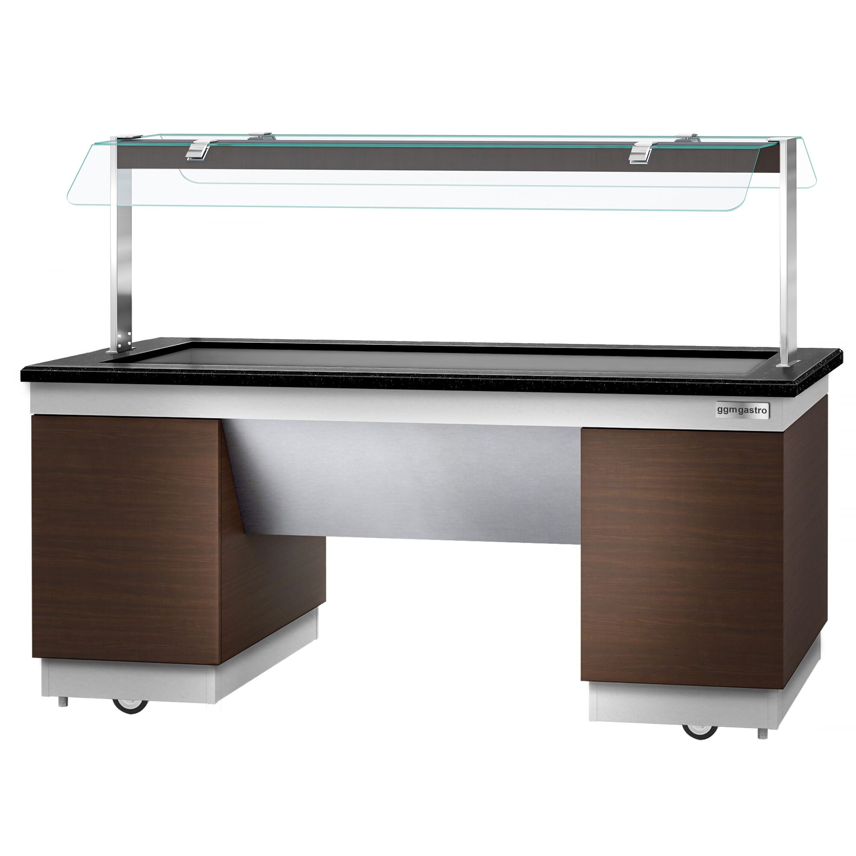Hot Open Buffet counter dublin - 2000mm- Benmarili & Wheel - 5x Gn for 1/1