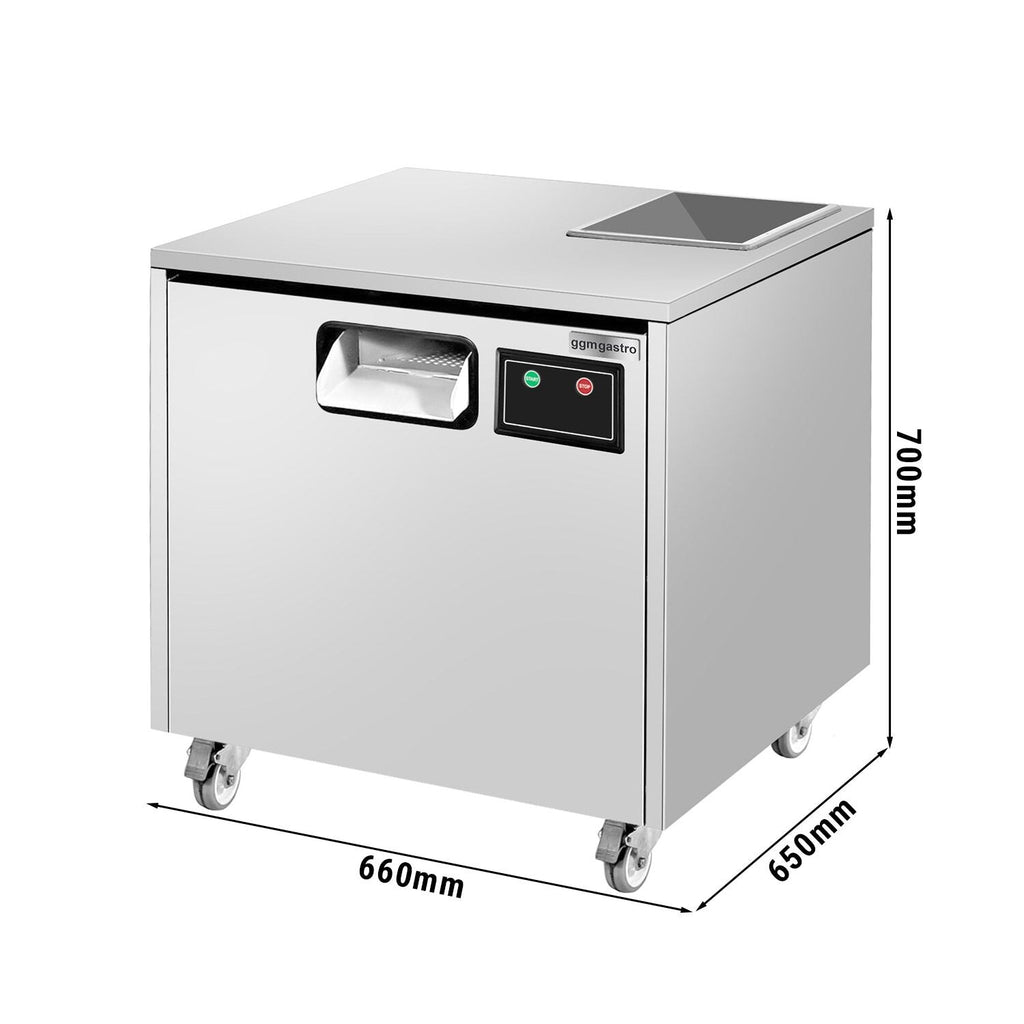 Fork knife spoon polishing machine - 600 watt - Uvc lamp & wheel - 1 granule filling