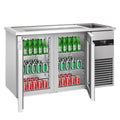 Beer counter premıum - 1550x700mm - 2 glass doors