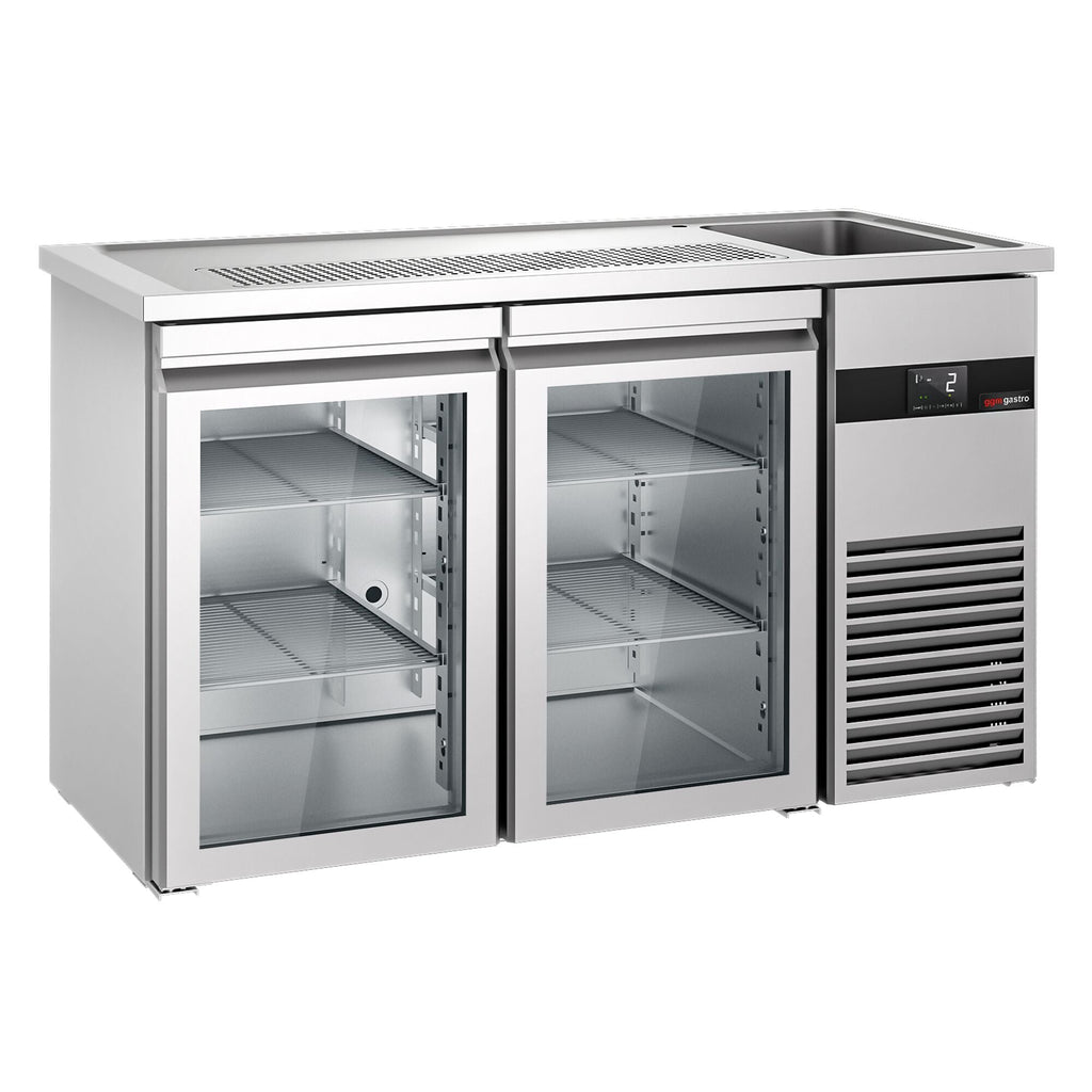 Beer counter premıum - 1550x700mm - 2 glass doors