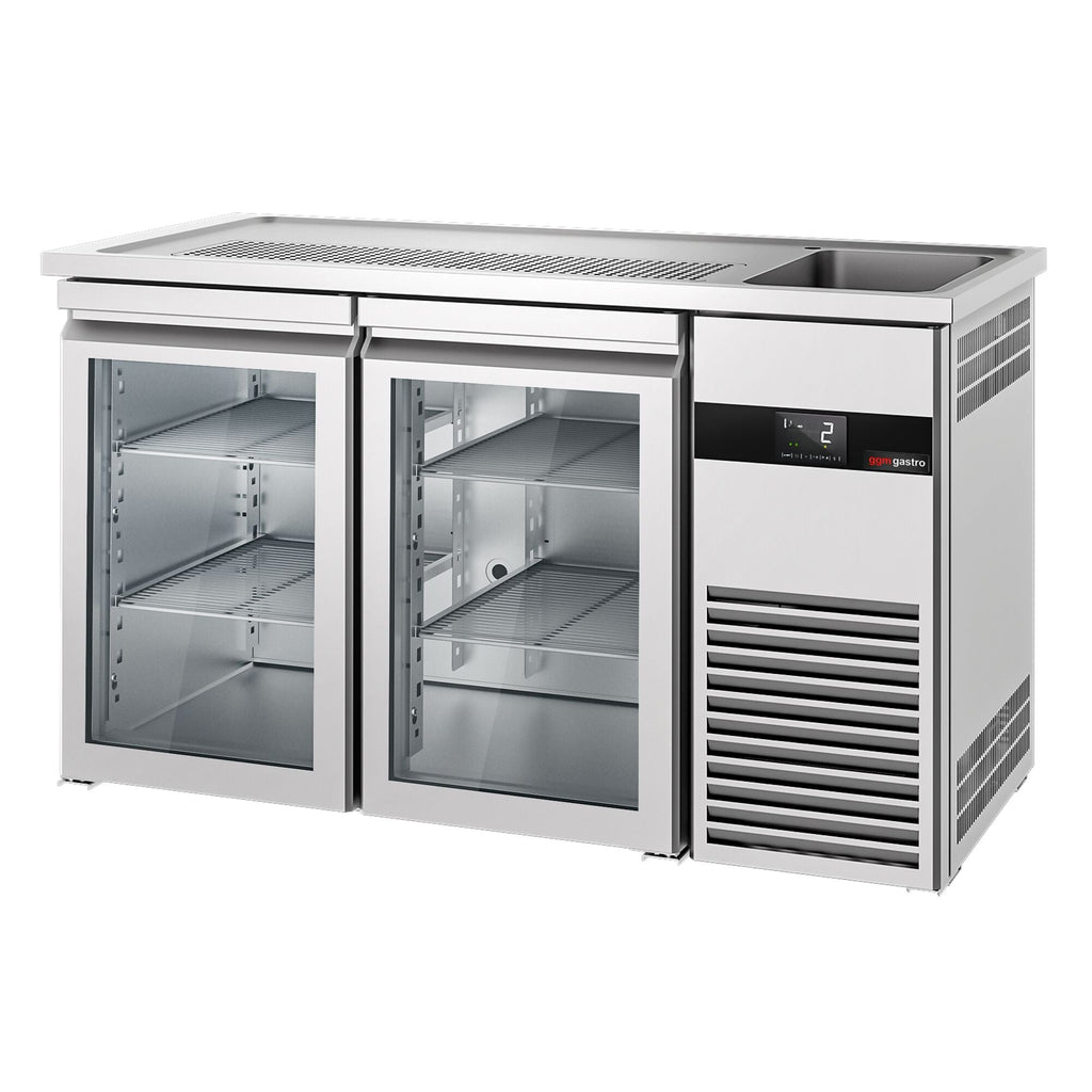Beer counter premıum - 1550x700mm - 2 glass doors