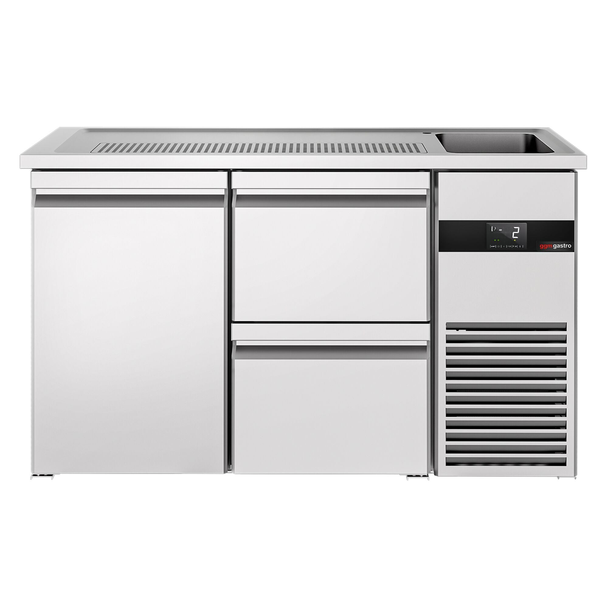 Beer counter premium - 1550x700mm - 1 door and 2 drawers