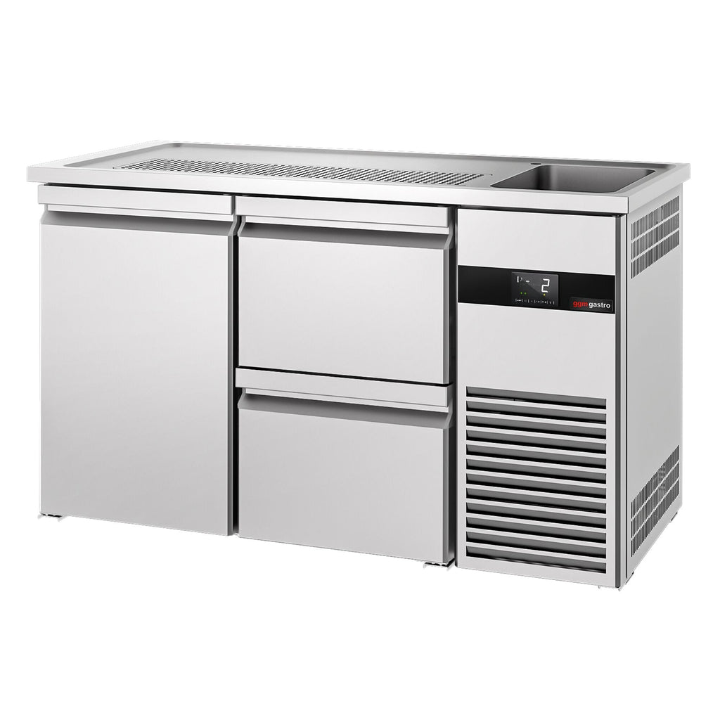Beer counter premium - 1550x700mm - 1 door and 2 drawers