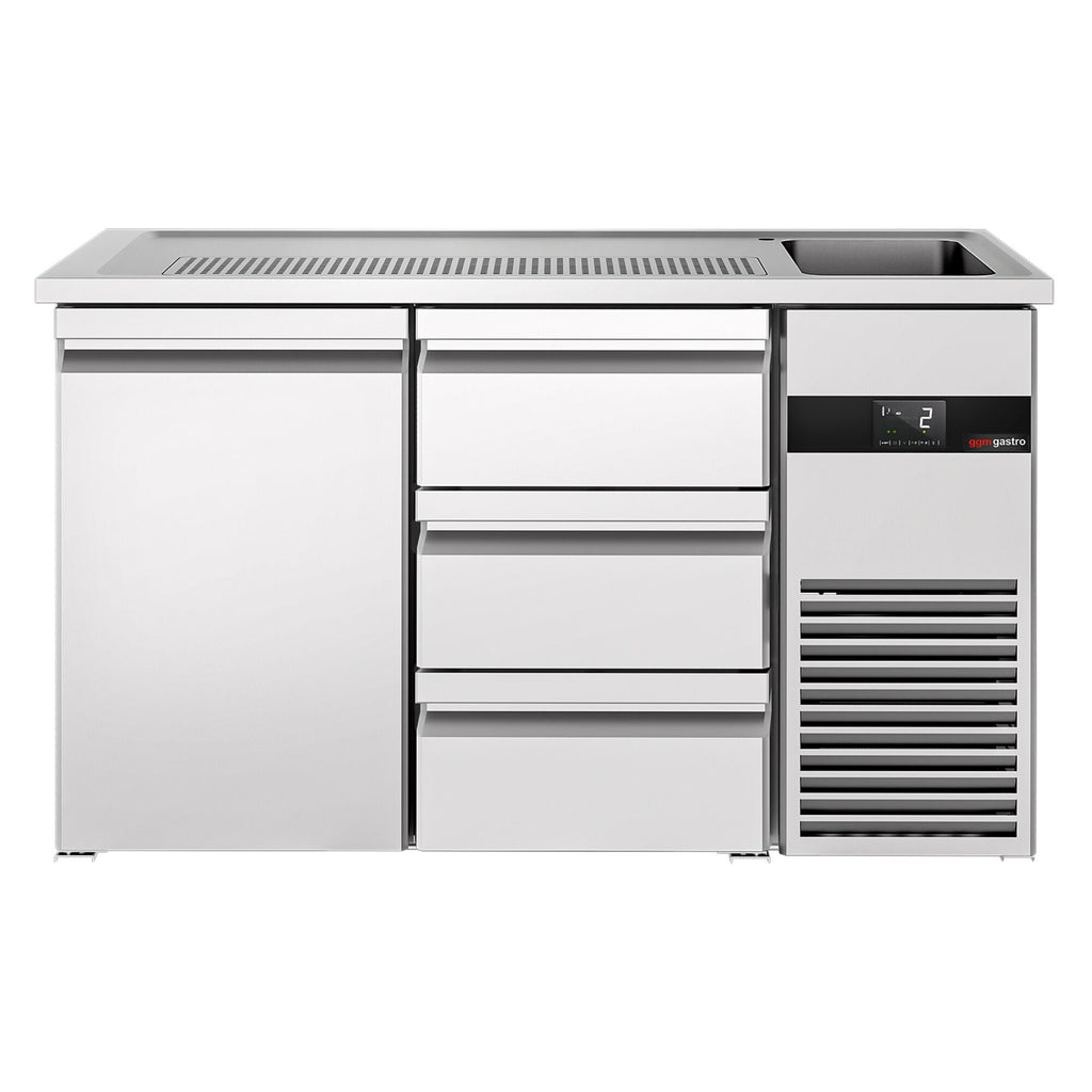 Beer counter premıum - 1550x700mm- 1 door and 3 drawers