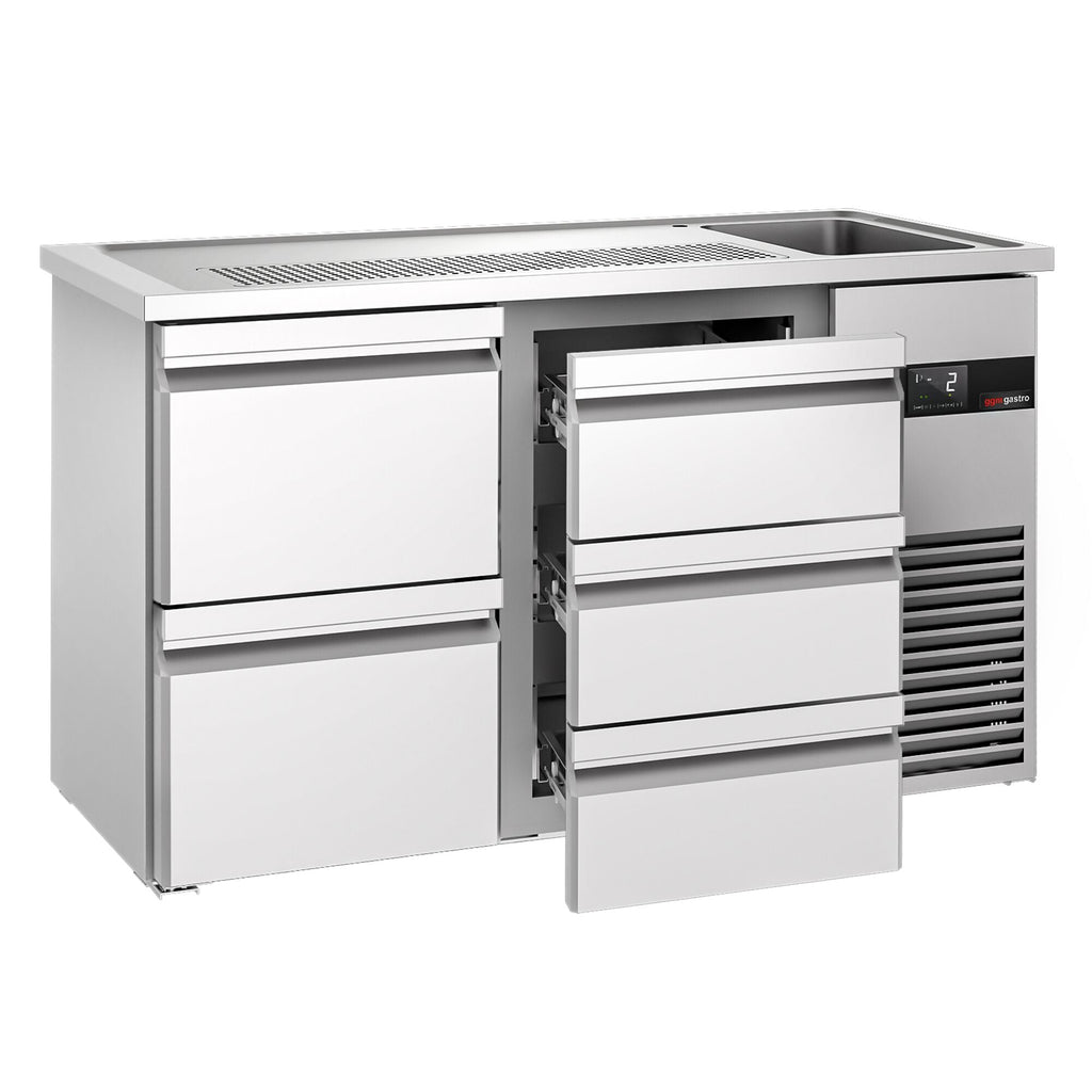 Beer counter premıum - 1550x700mm- 5 drawers