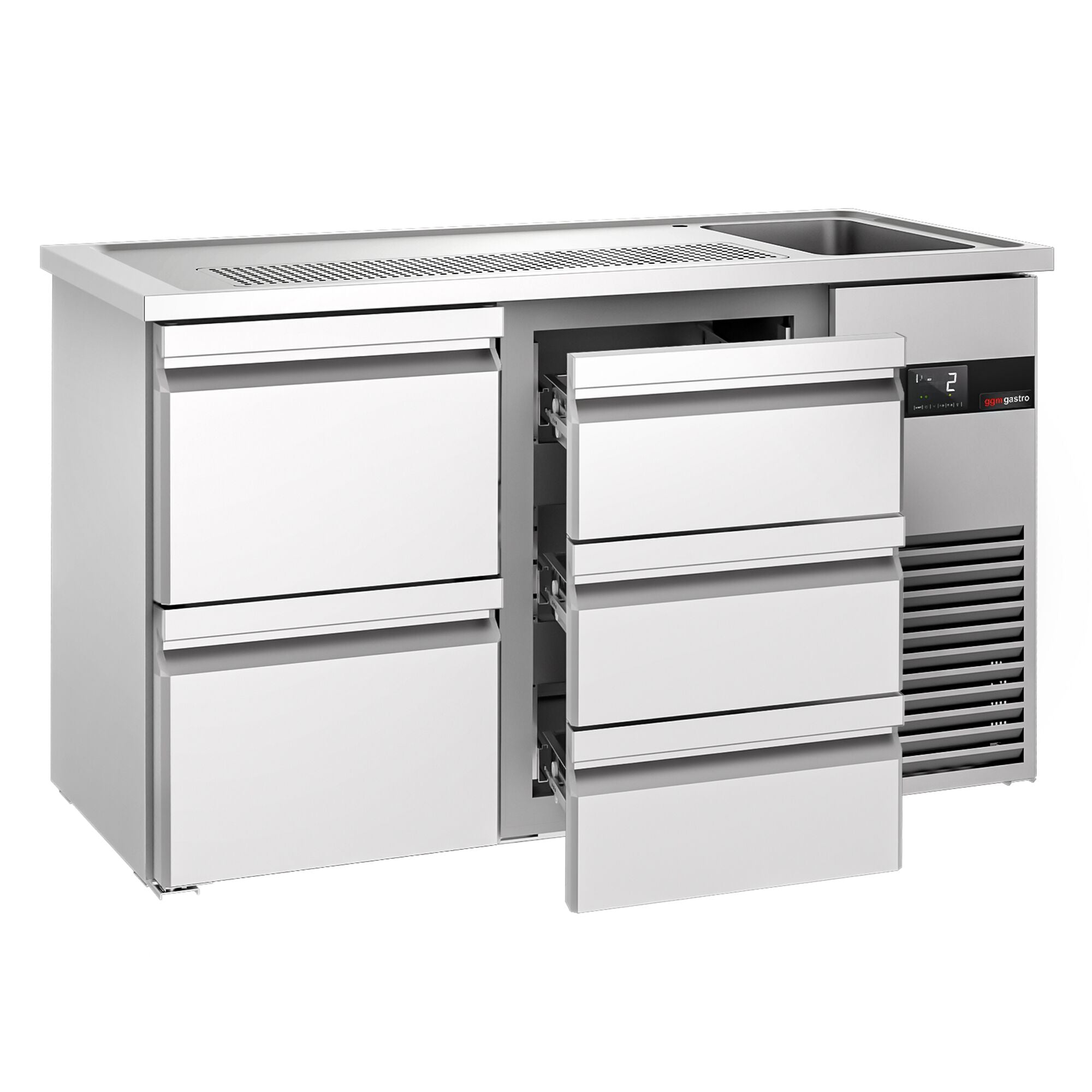 Beer counter premıum - 1550x700mm- 5 drawers