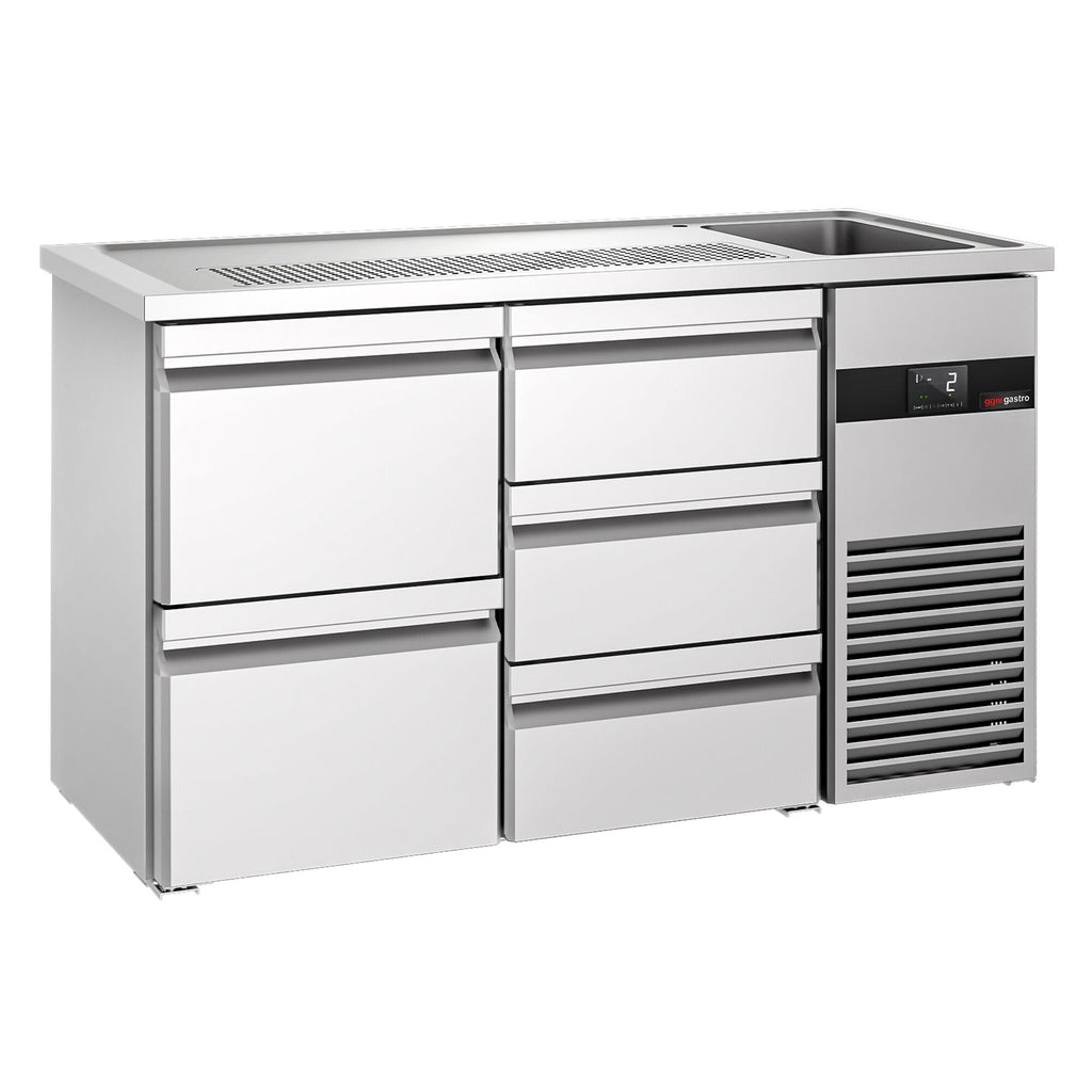 Beer counter premıum - 1550x700mm- 5 drawers