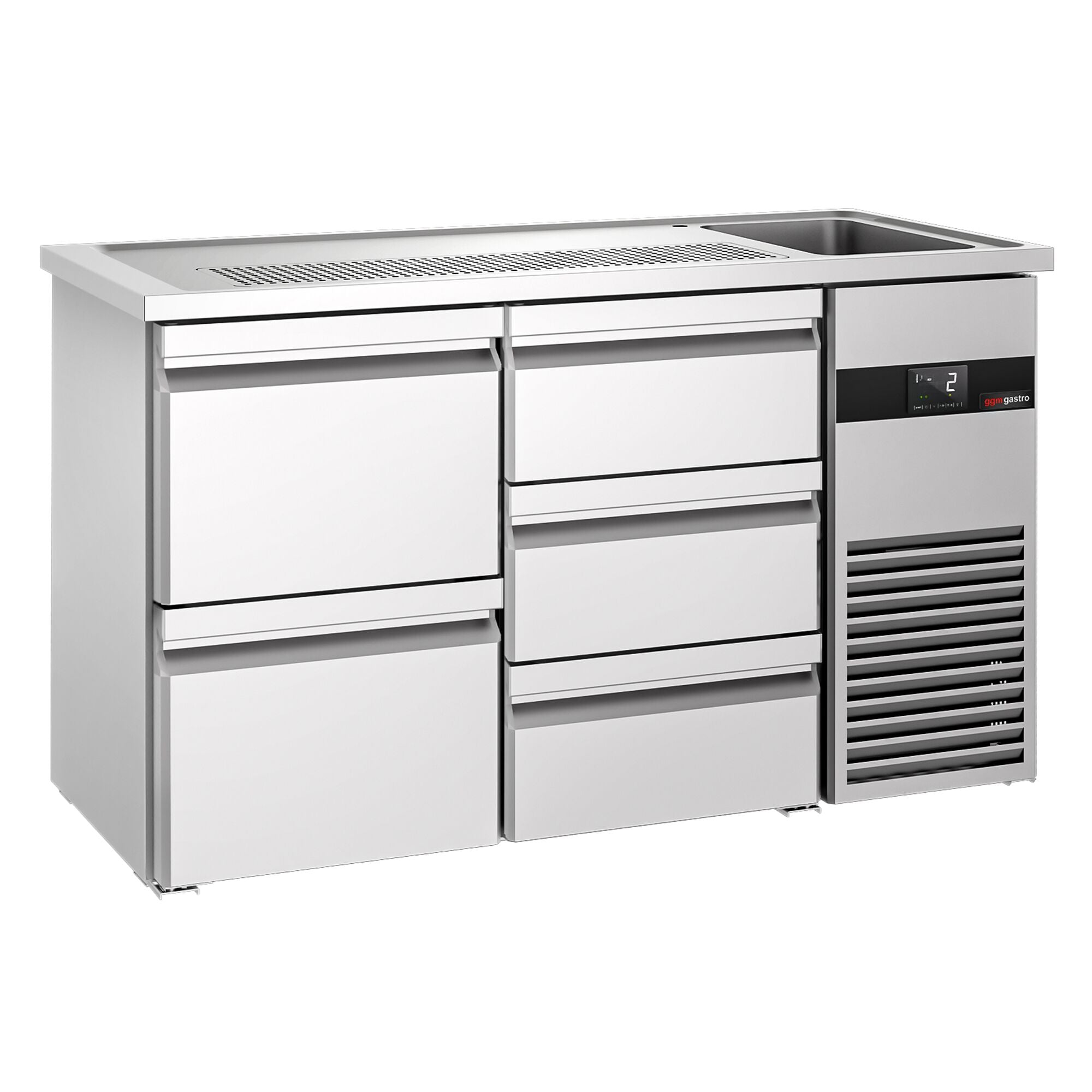 Beer counter premıum - 1550x700mm- 5 drawers