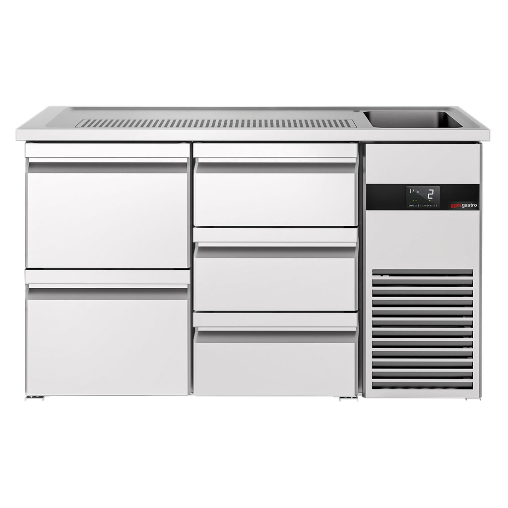 Beer counter premıum - 1550x700mm- 5 drawers