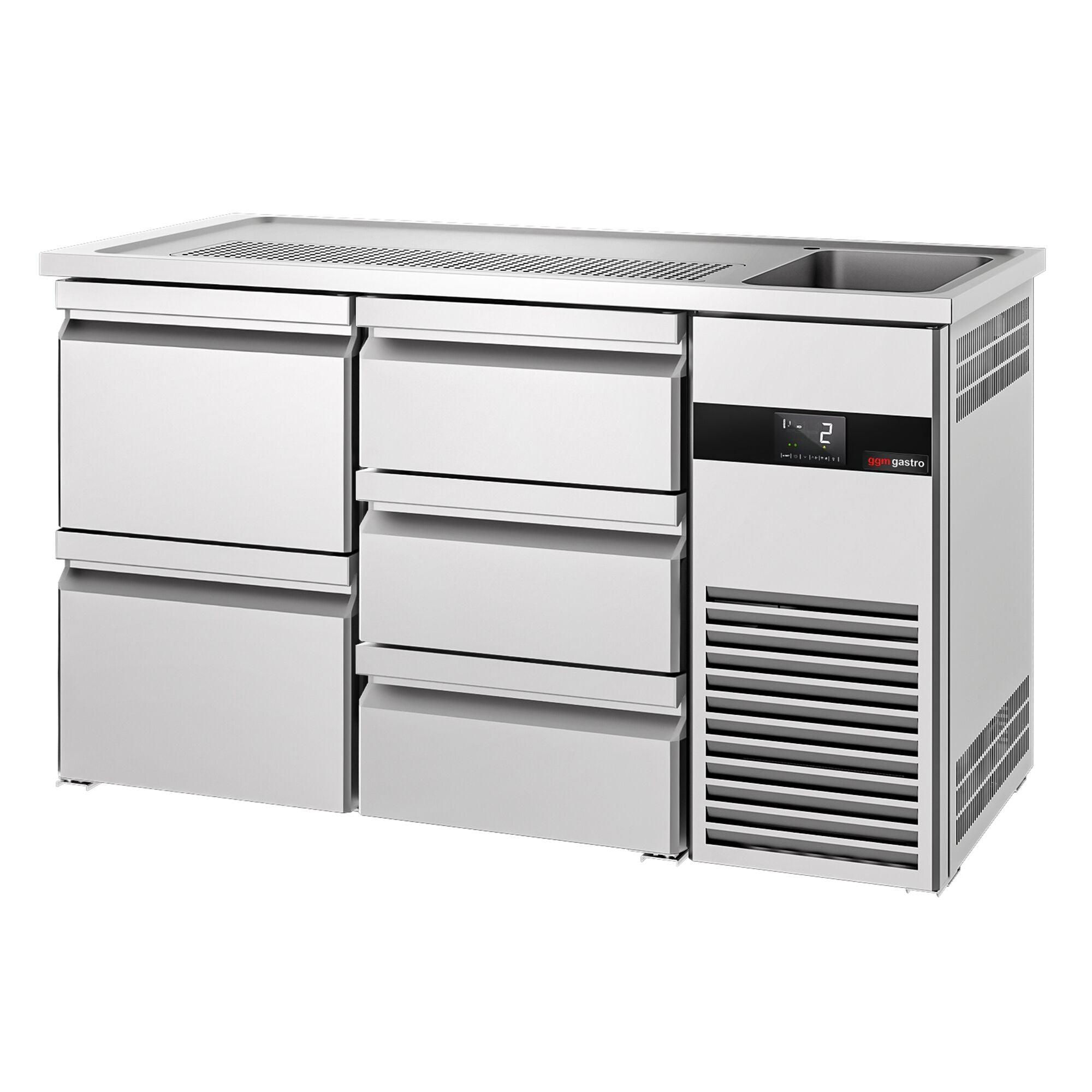 Beer counter premıum - 1550x700mm- 5 drawers