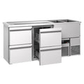 Beer counter premıum - 1950x700mm - 4 drawers