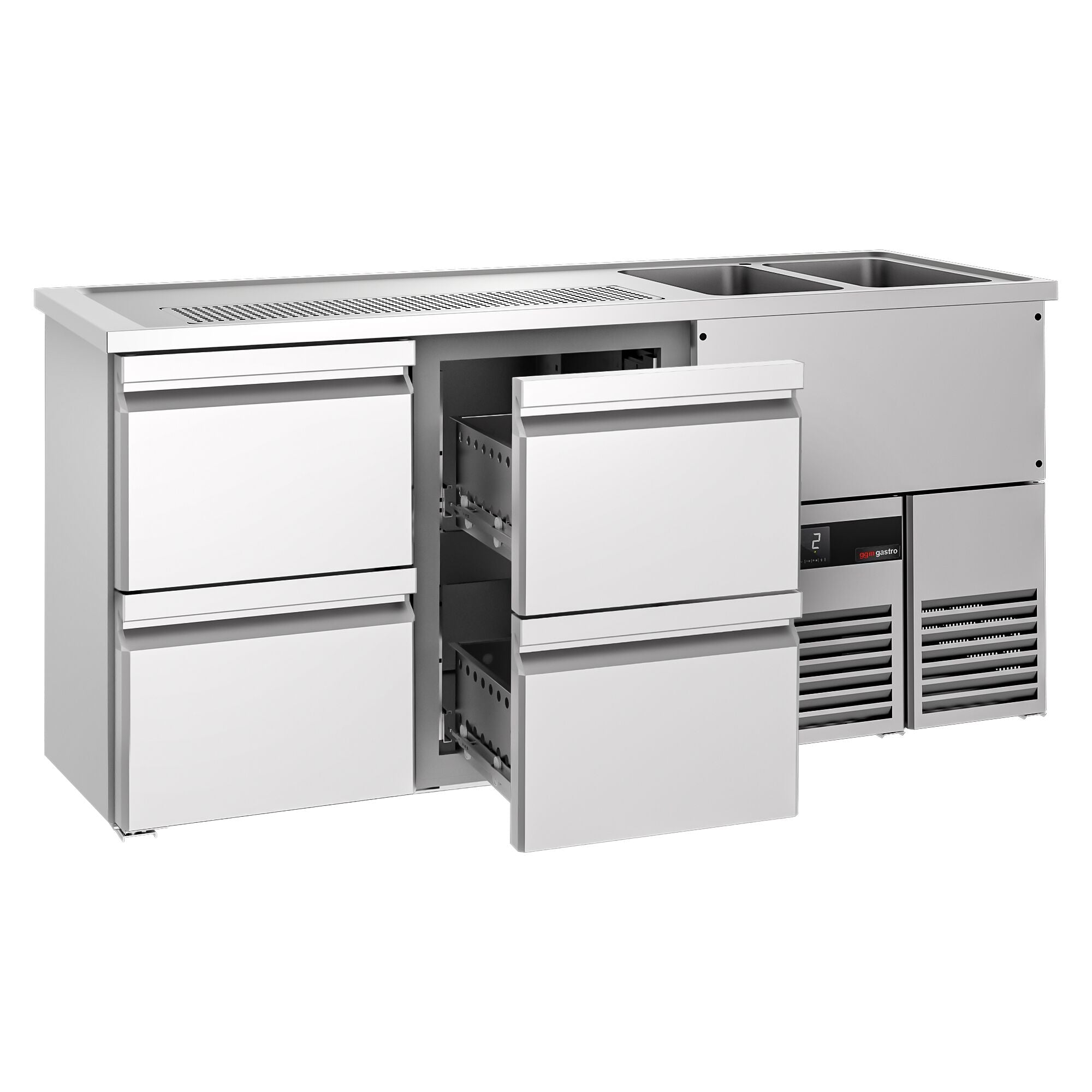 Beer counter premıum - 1950x700mm - 4 drawers