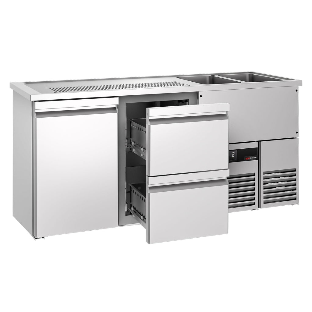 Beer counter premıum - 1950x700mm- 1 door and 2 drawers