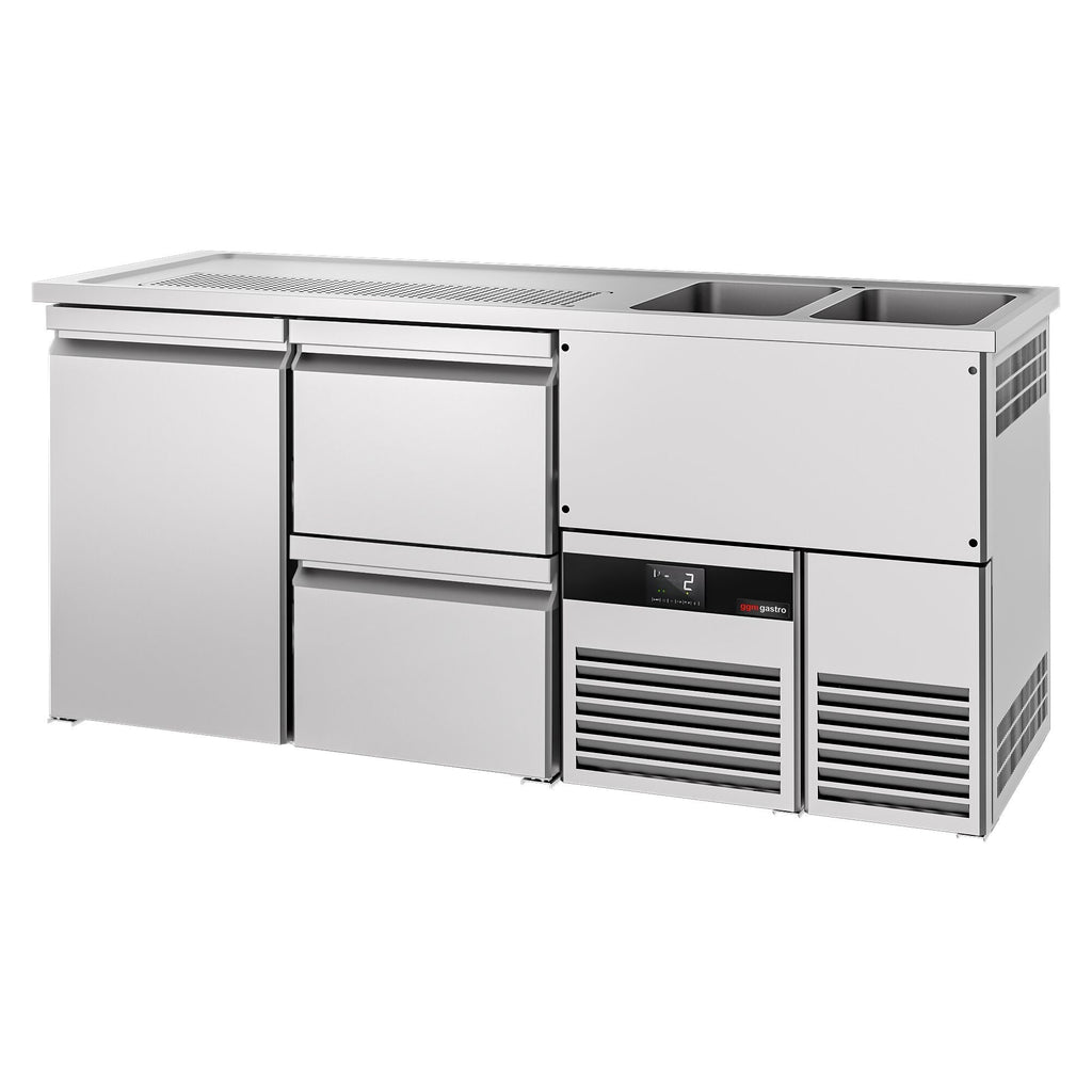 Beer counter premıum - 1950x700mm- 1 door and 2 drawers