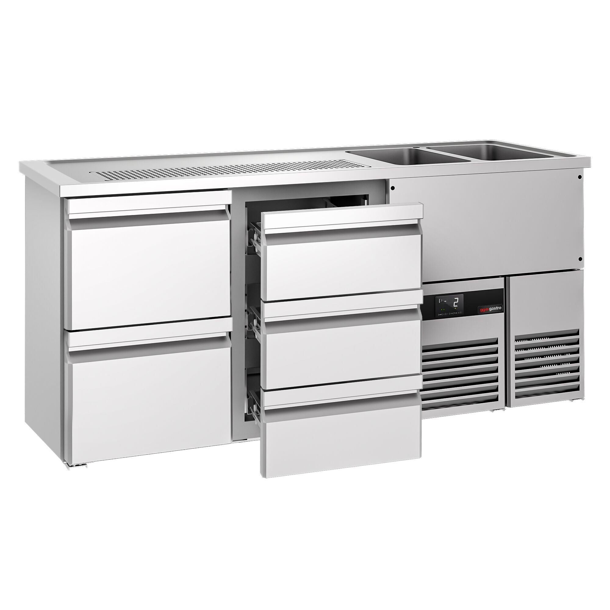 Beer counter premıum - 1950x700mm 5 drawers