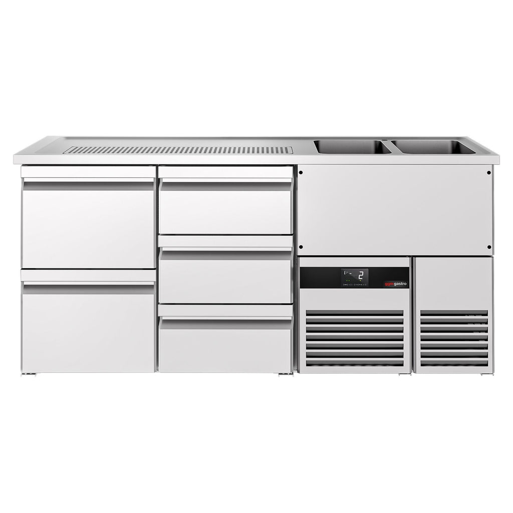 Beer counter premıum - 1950x700mm 5 drawers