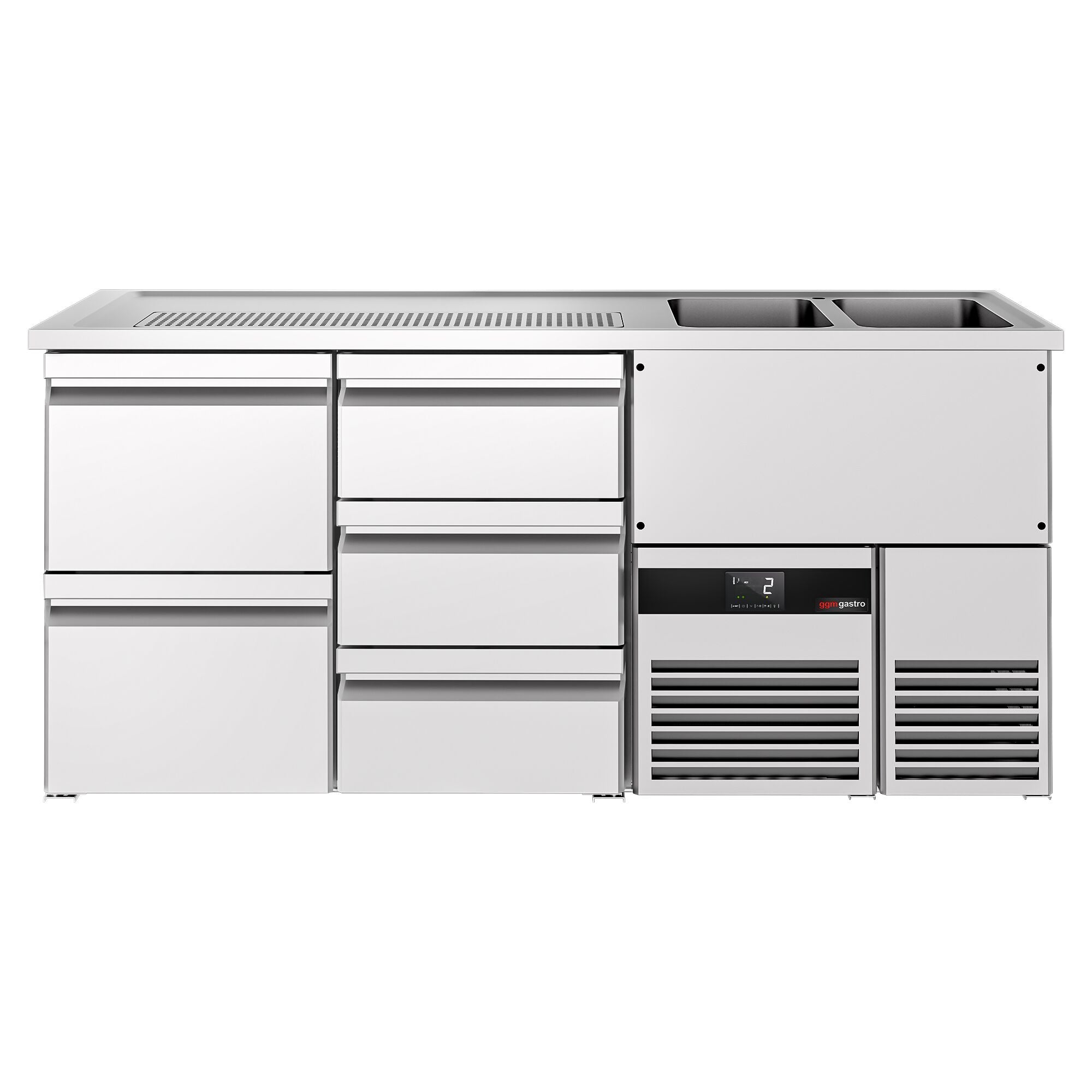 Beer counter premıum - 1950x700mm 5 drawers