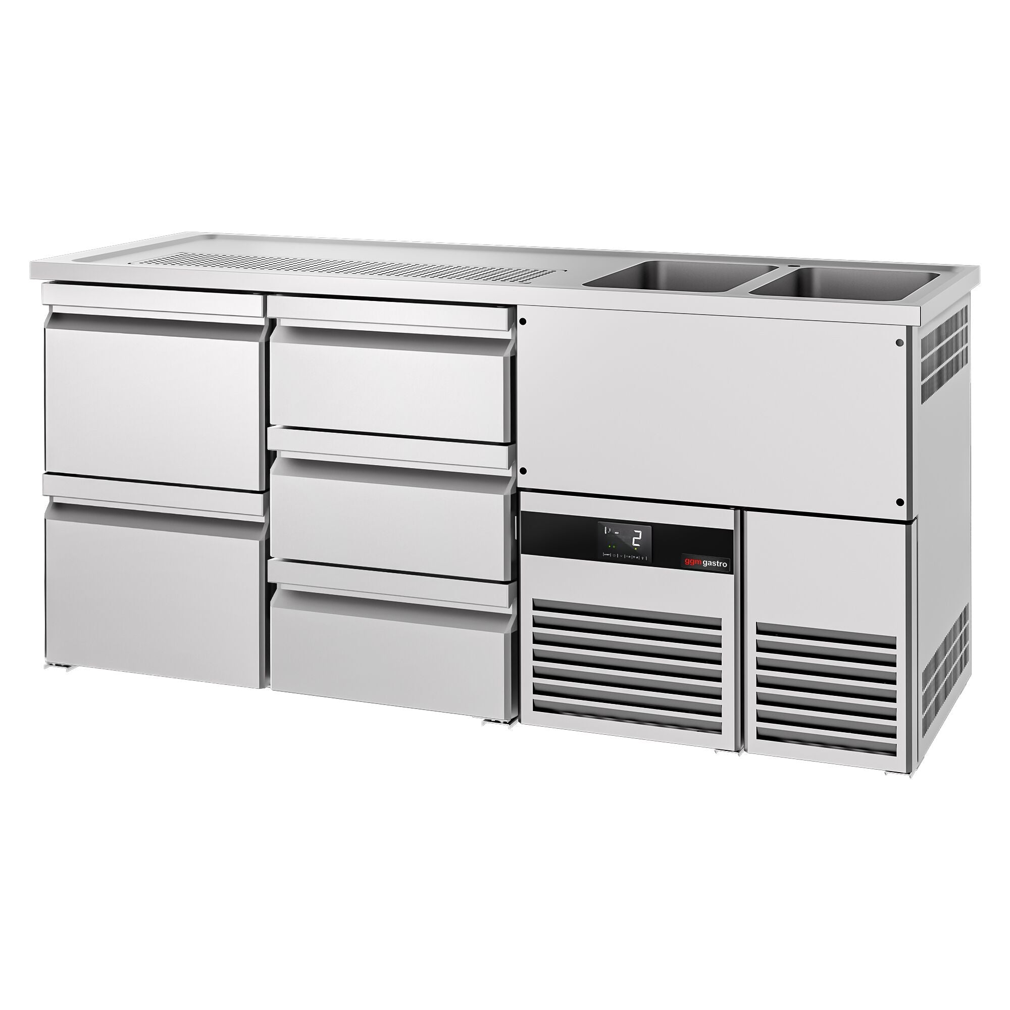 Beer counter premıum - 1950x700mm 5 drawers