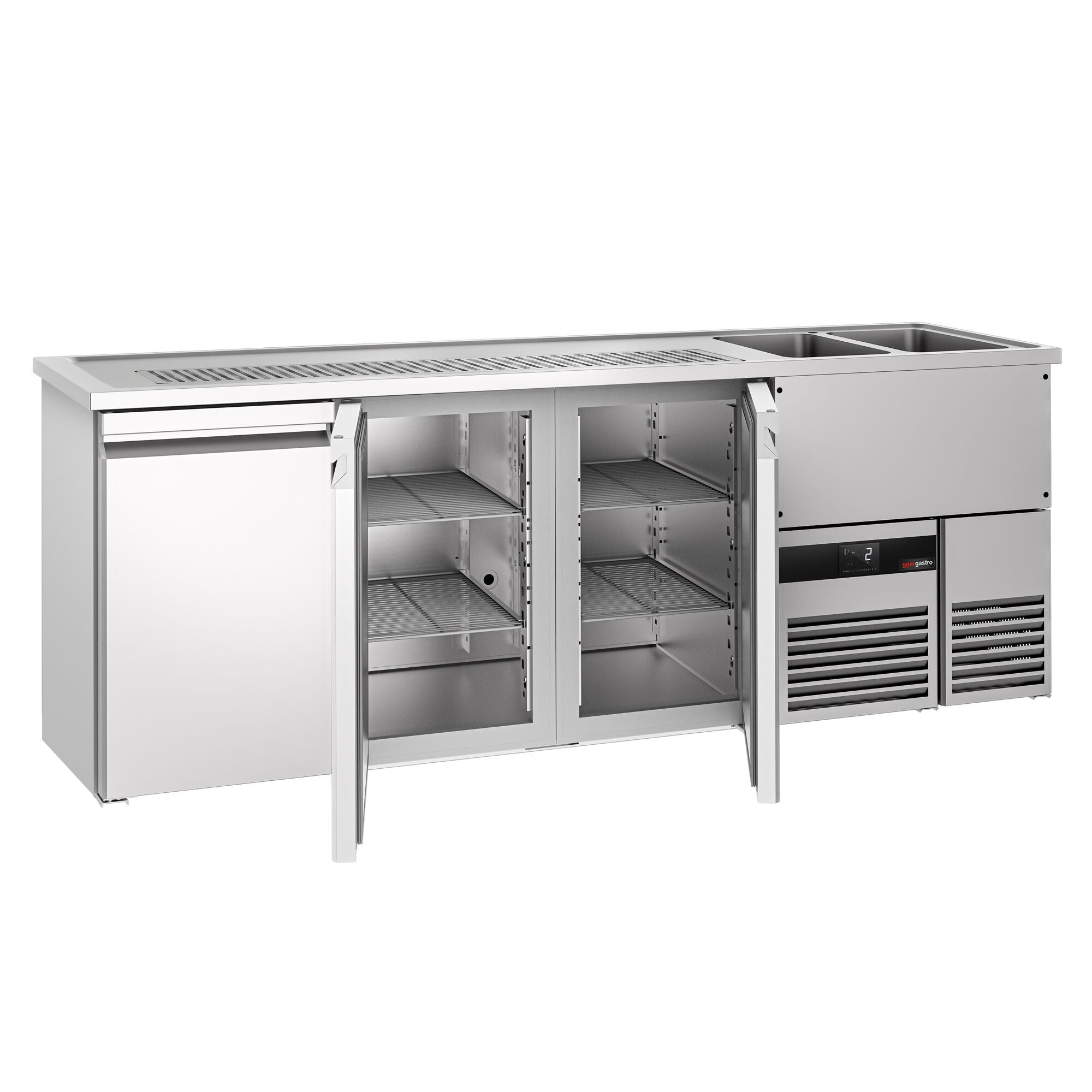 Beer counter premıum - 2500x700mm - 3 doors