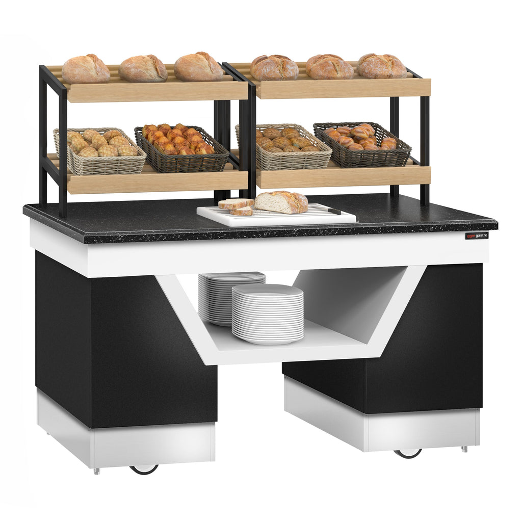 Bread Shelf Belfast - 1600mm - Wheel - Black Granite Working Counter