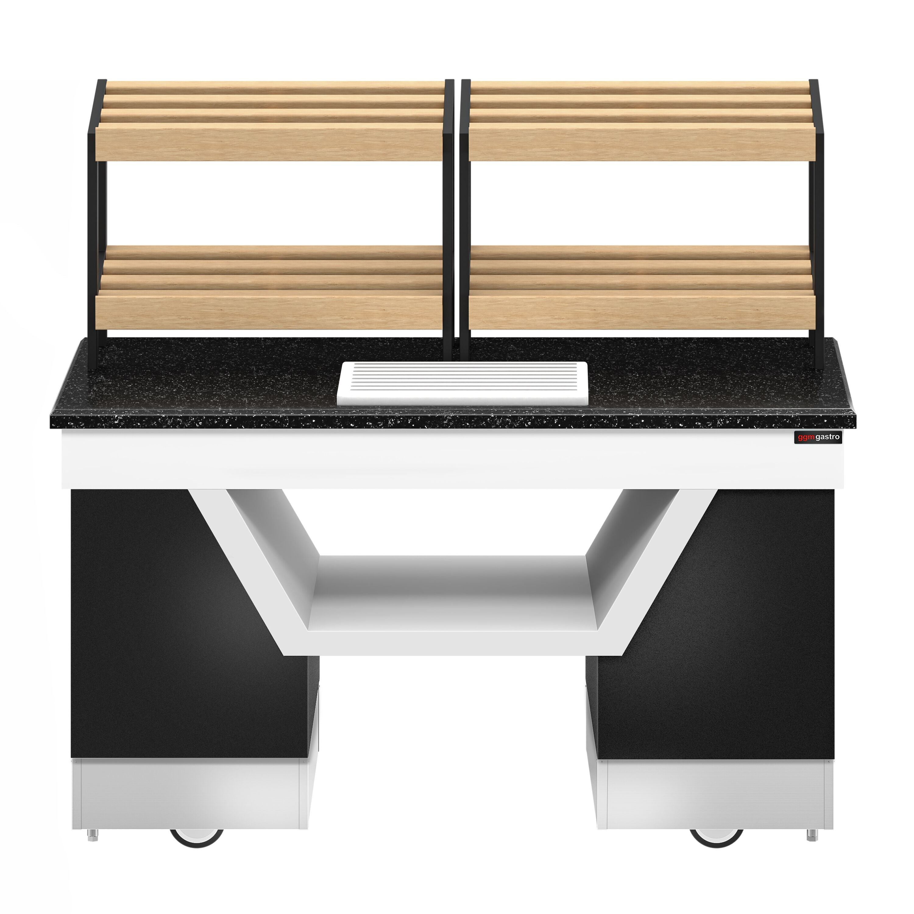 Bread Shelf Belfast - 1600mm - Wheel - Black Granite Working Counter