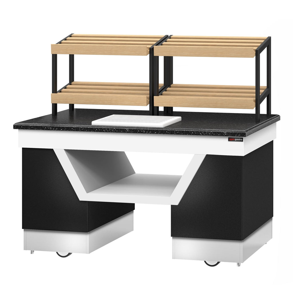 Bread Shelf Belfast - 1600mm - Wheel - Black Granite Working Counter