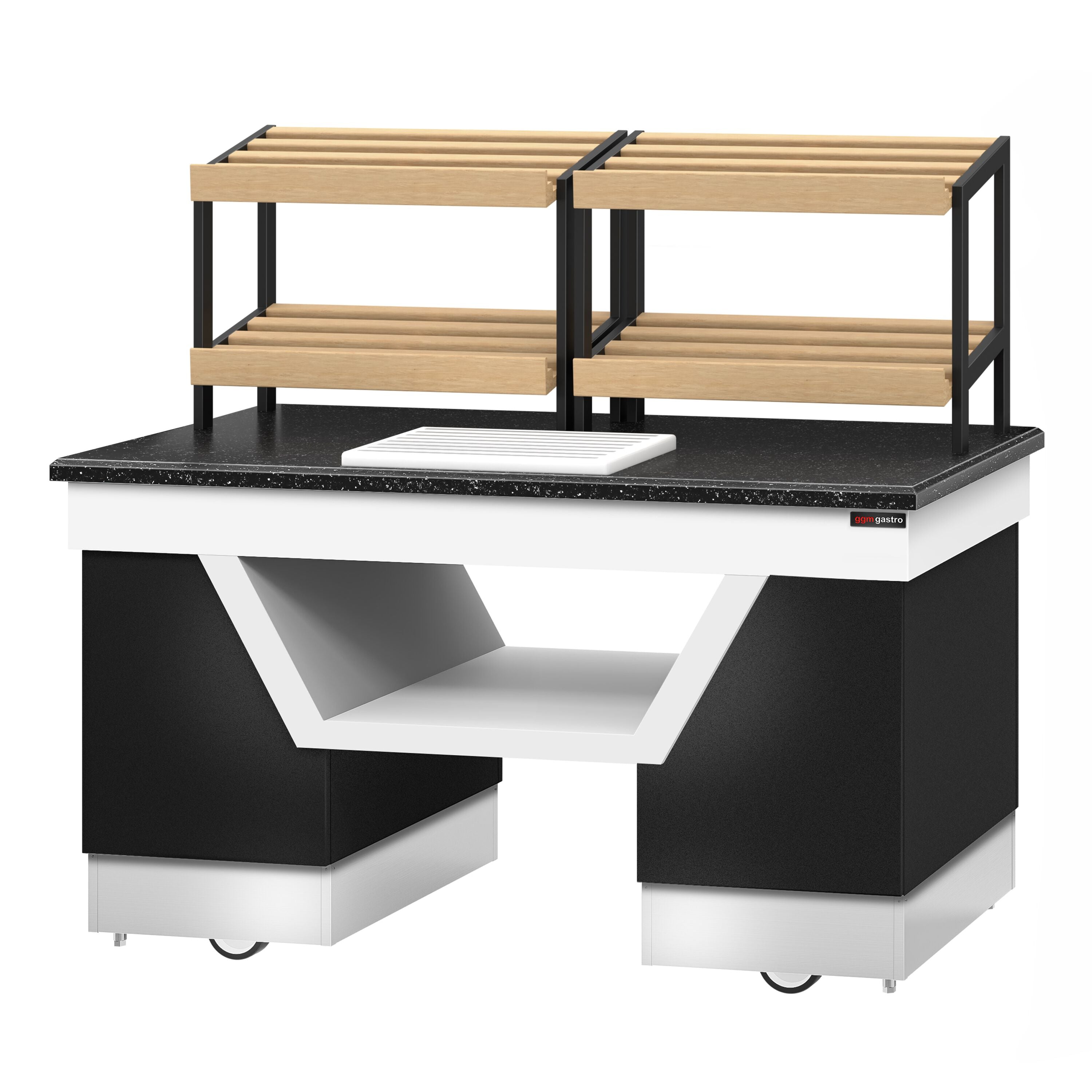 Bread Shelf Belfast - 1600mm - Wheel - Black Granite Working Counter