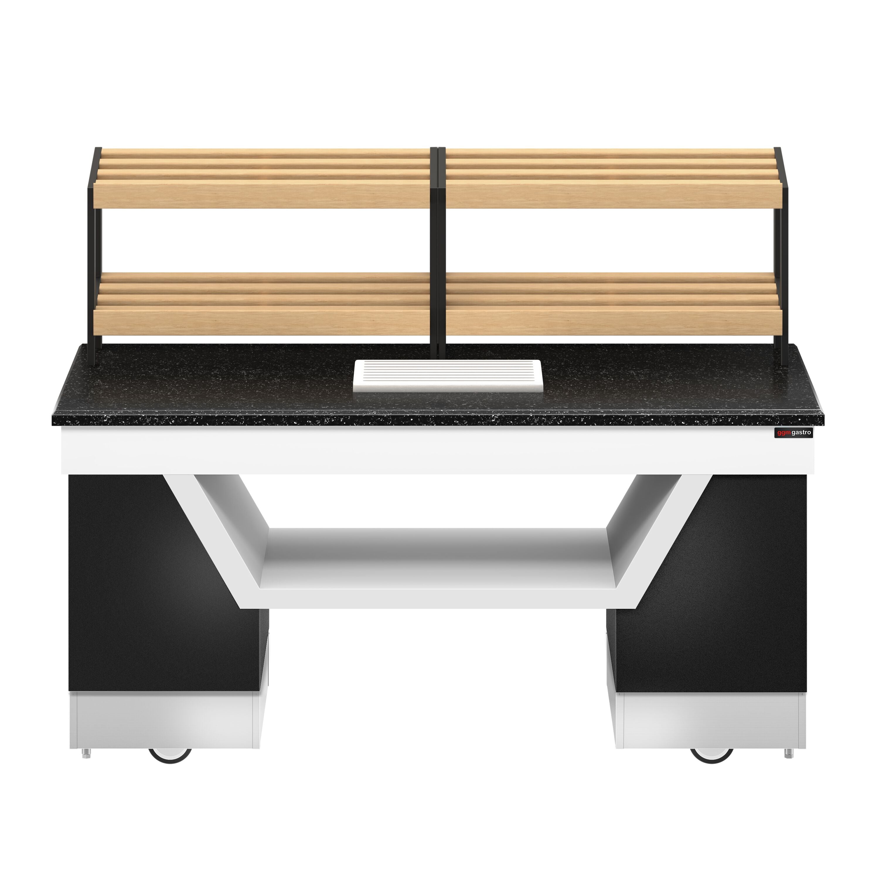 Bread Shelf Belfast - 2000mm - Wheel - Black Granite Working Counter