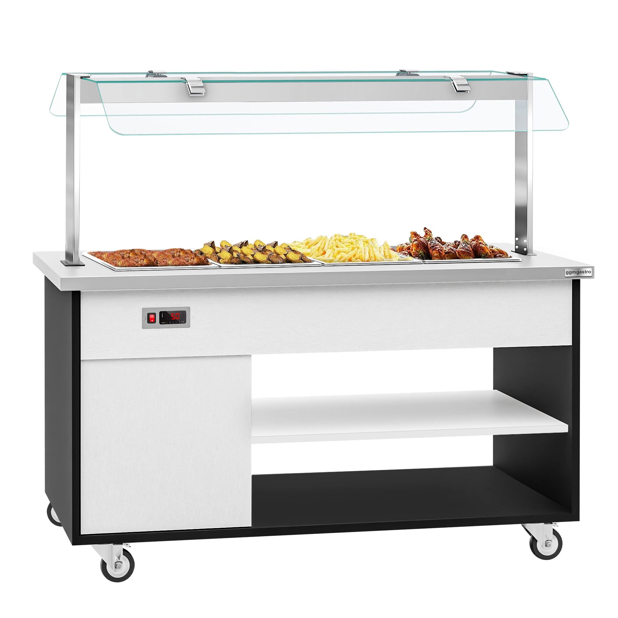 Hot Open Buffet counter danzig- 1600mm - 4x GN for 1/1