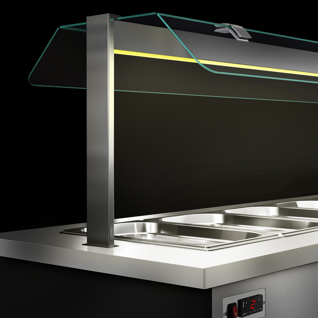 Hot Open Buffet counter danzig- 1900mm - 5x GN for 1/1
