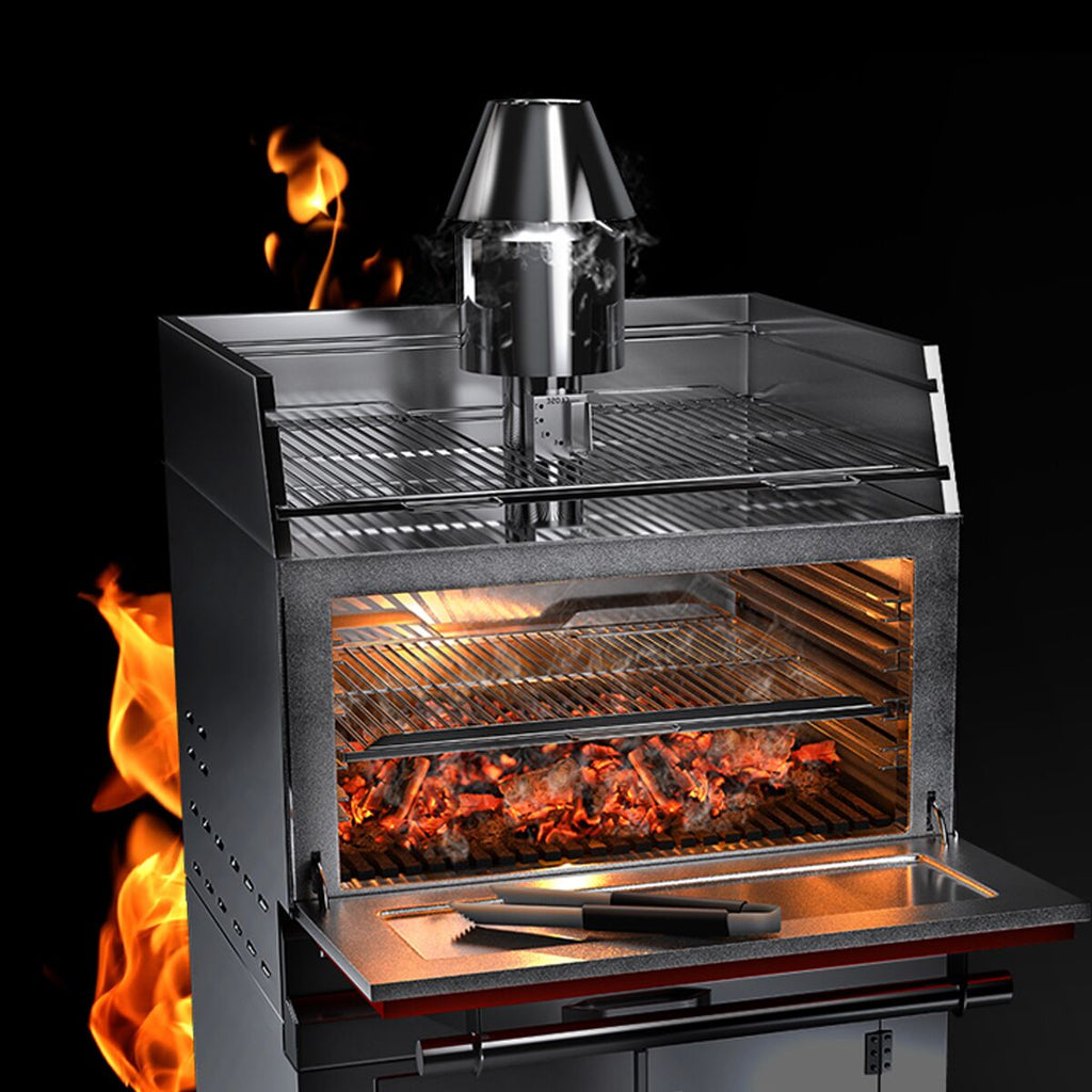 Wood coal oven - red