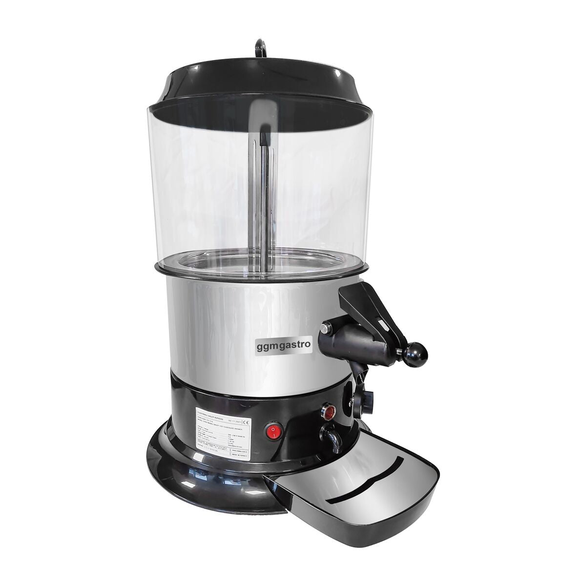 Chocolate Dispenser / Salep - 9 Liter - Black / Silver