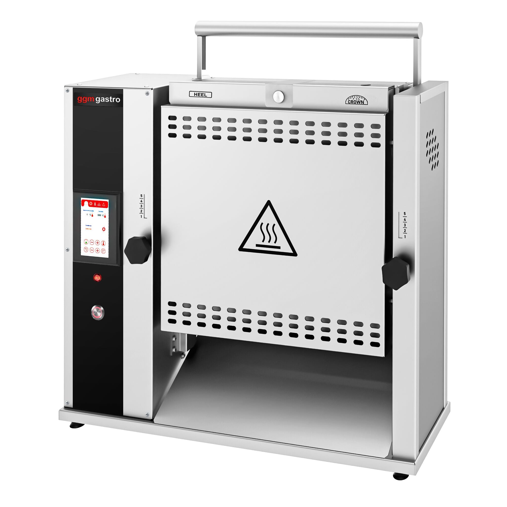 Digital conveyor bread frying machine for Burger and Hot Dog