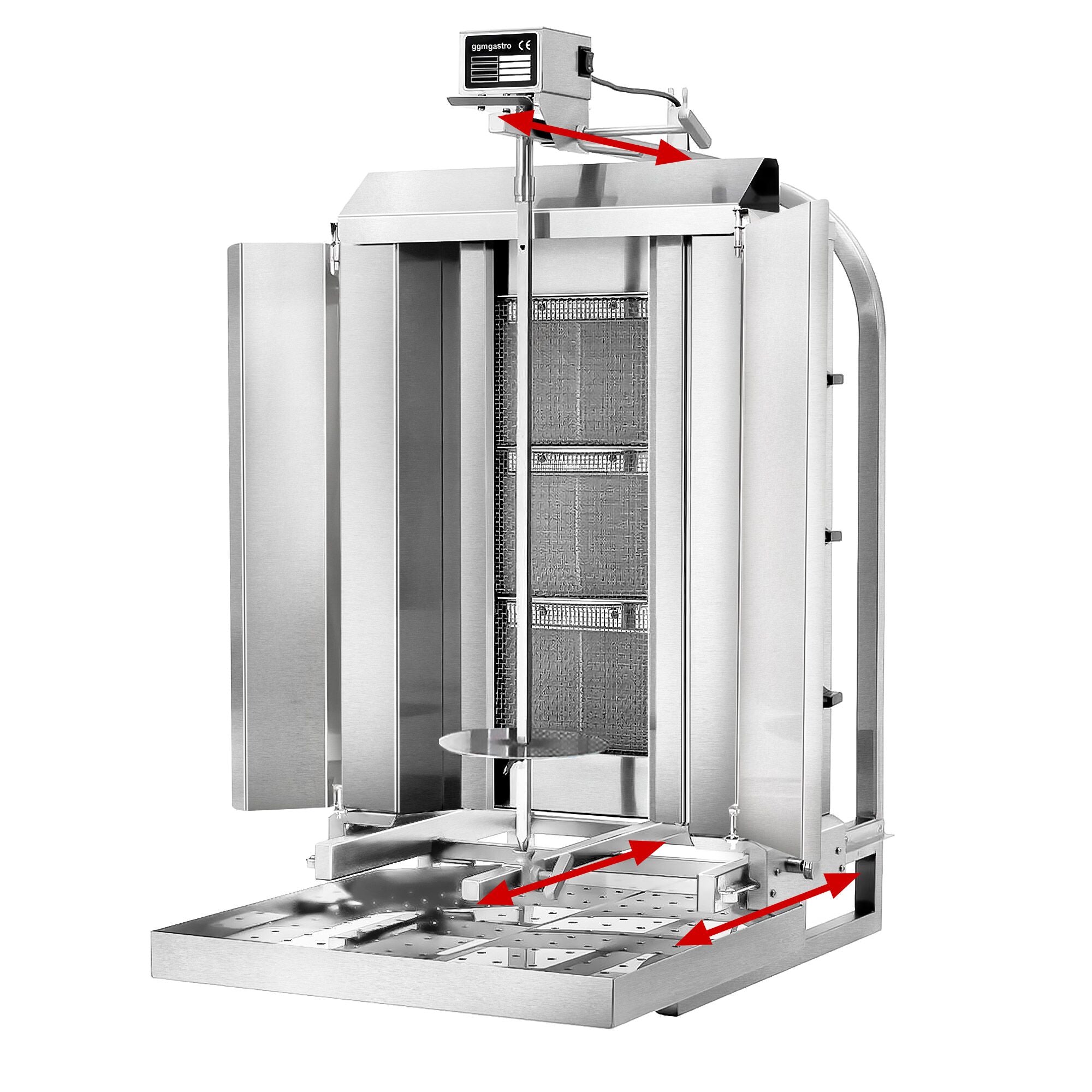 Gasli Doner Quarry - Movable Body - 3 Burner - Max. 40 kg - including protective sheet and wings