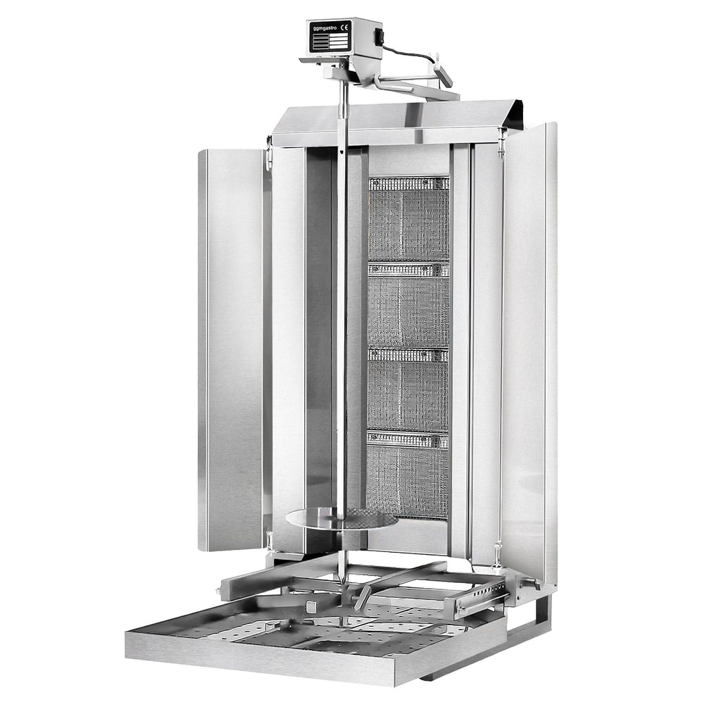 Gasli Doner Quarry - Mobile - 4 Burner - Max. 60 kg - including protective sheet and wings