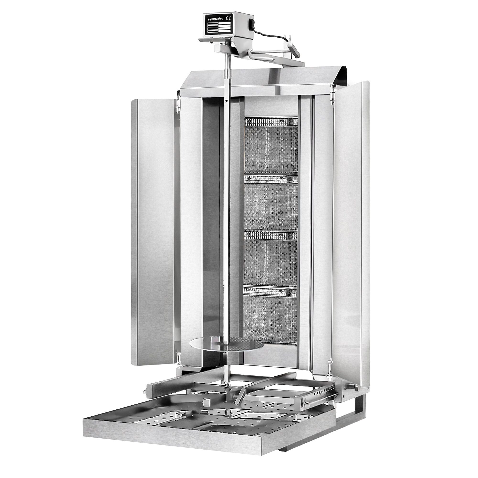 Gasli Doner Quarry - Mobile - 4 Burner - Max. 60 kg - including protective sheet and wings