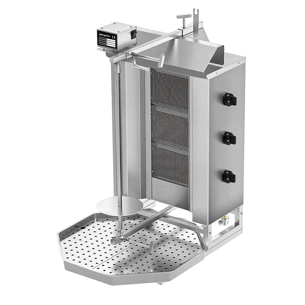 Gasli Doner Quarry - 3 Burner - Max. 40 kg - including protective sheet and wings