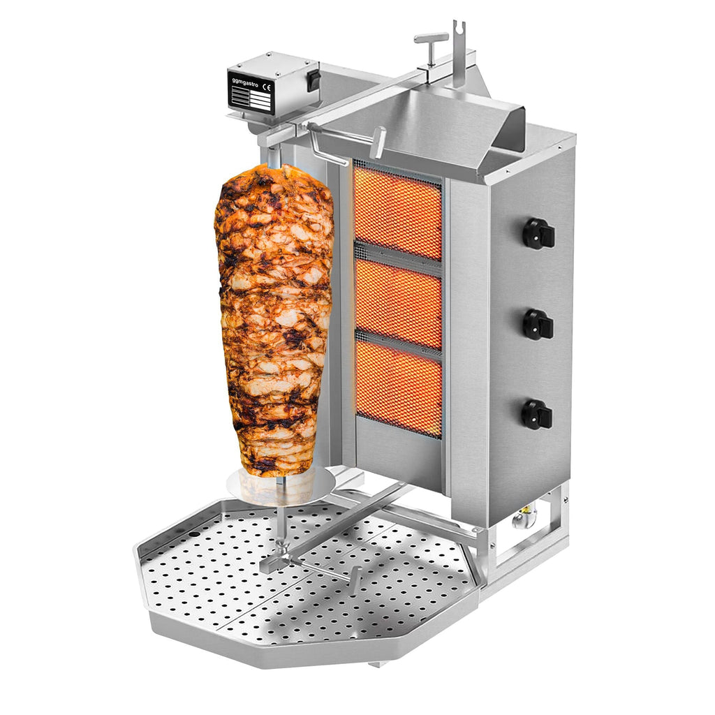 Gasli Doner Quarry - 3 Burner - Max. 40 kg - including protective sheet and wings