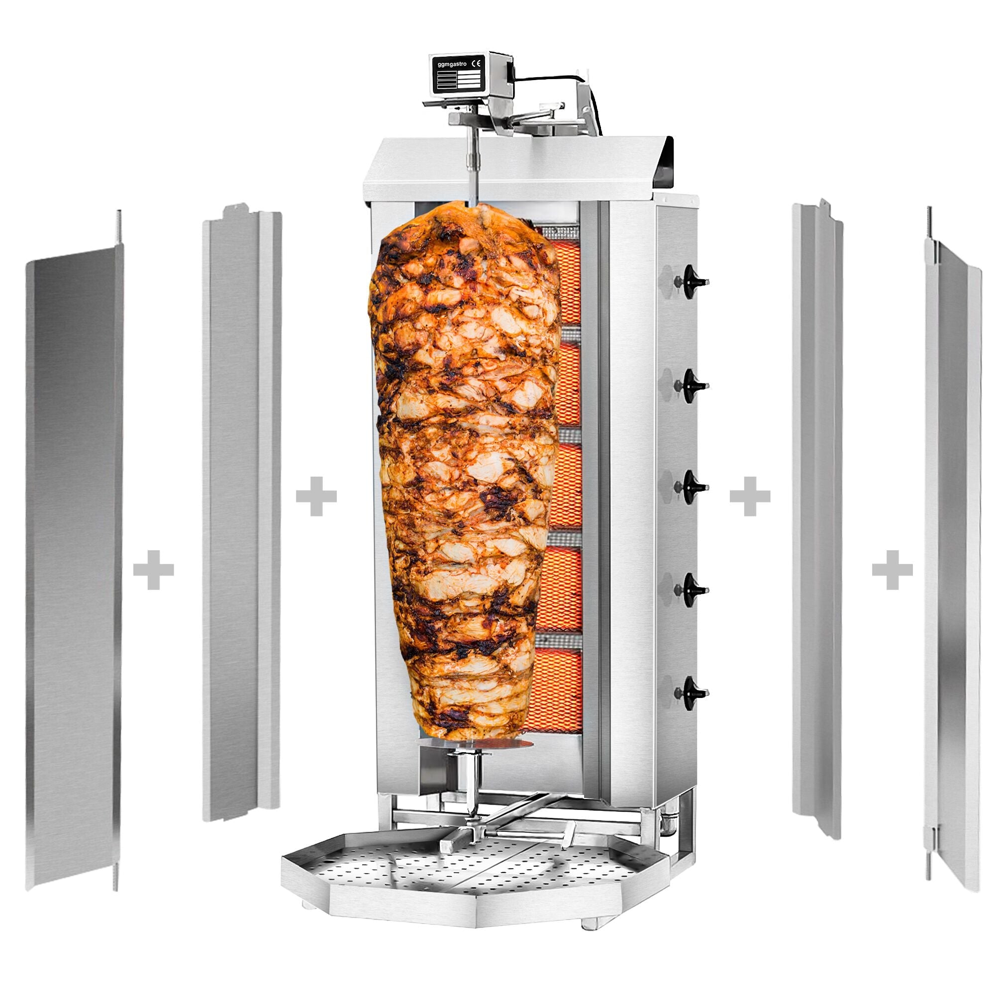 Gasli Doner Quarry - 5 Burner - Max. 80 kg - including protective sheet and wings